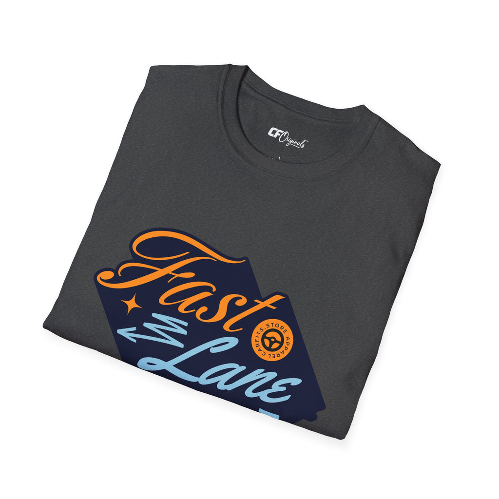 Fast Lane T-Shirt — Retro Racing Car Graphic Tee