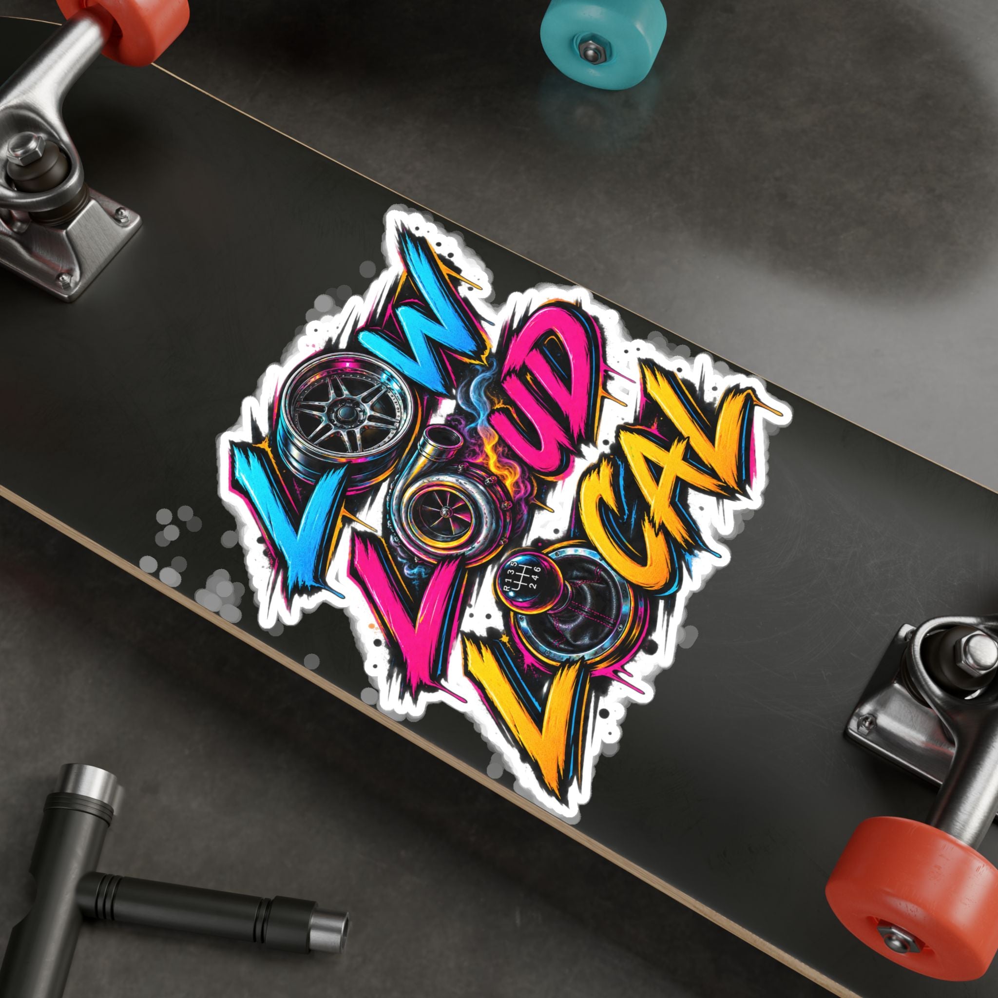 'Low Loud Local' Kiss-Cut Vinyl Sticker — Car Audio & Bass Lovers Decal