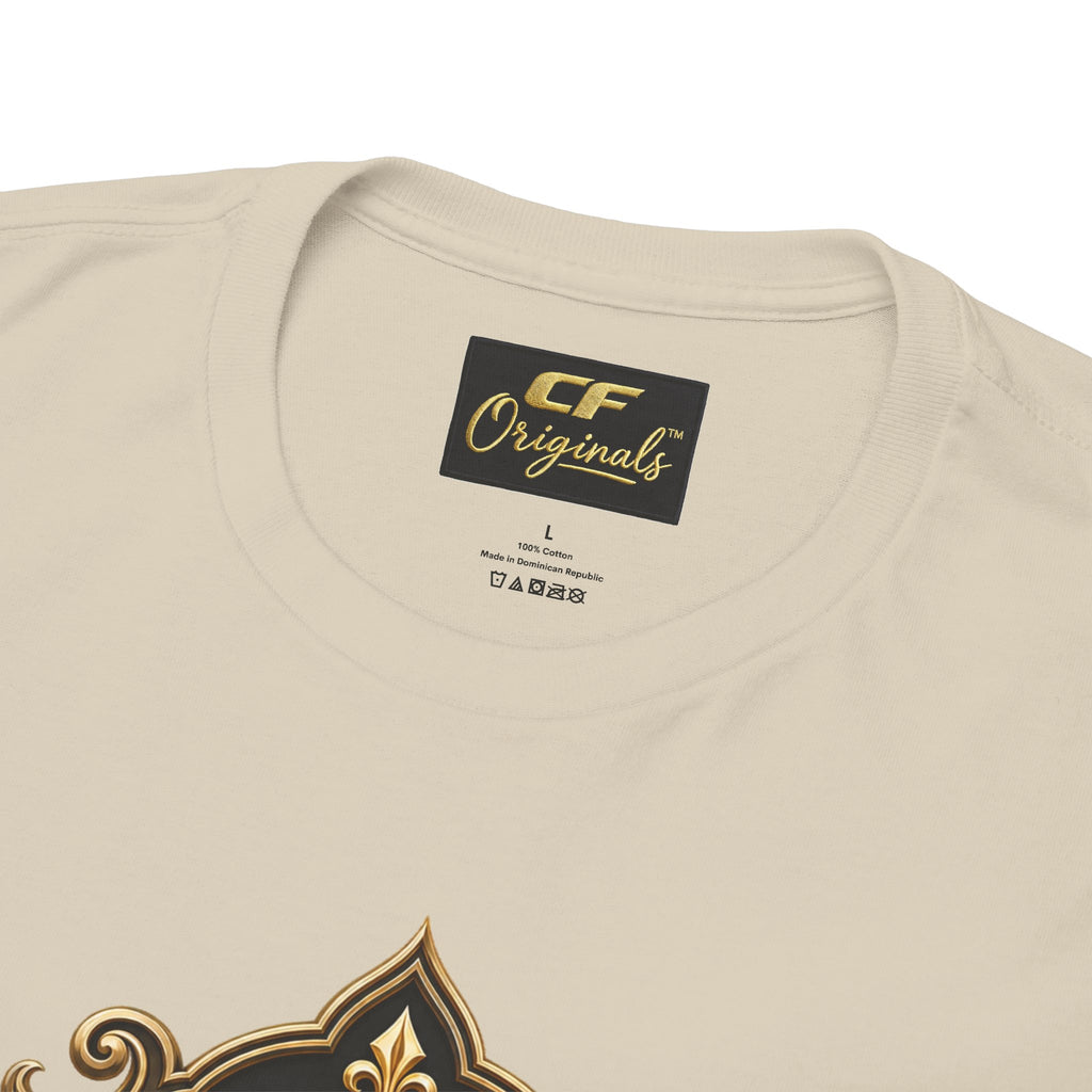 Lion Crest Tee — "Mane Line Auto" Vintage Heraldic Graphic Shirt