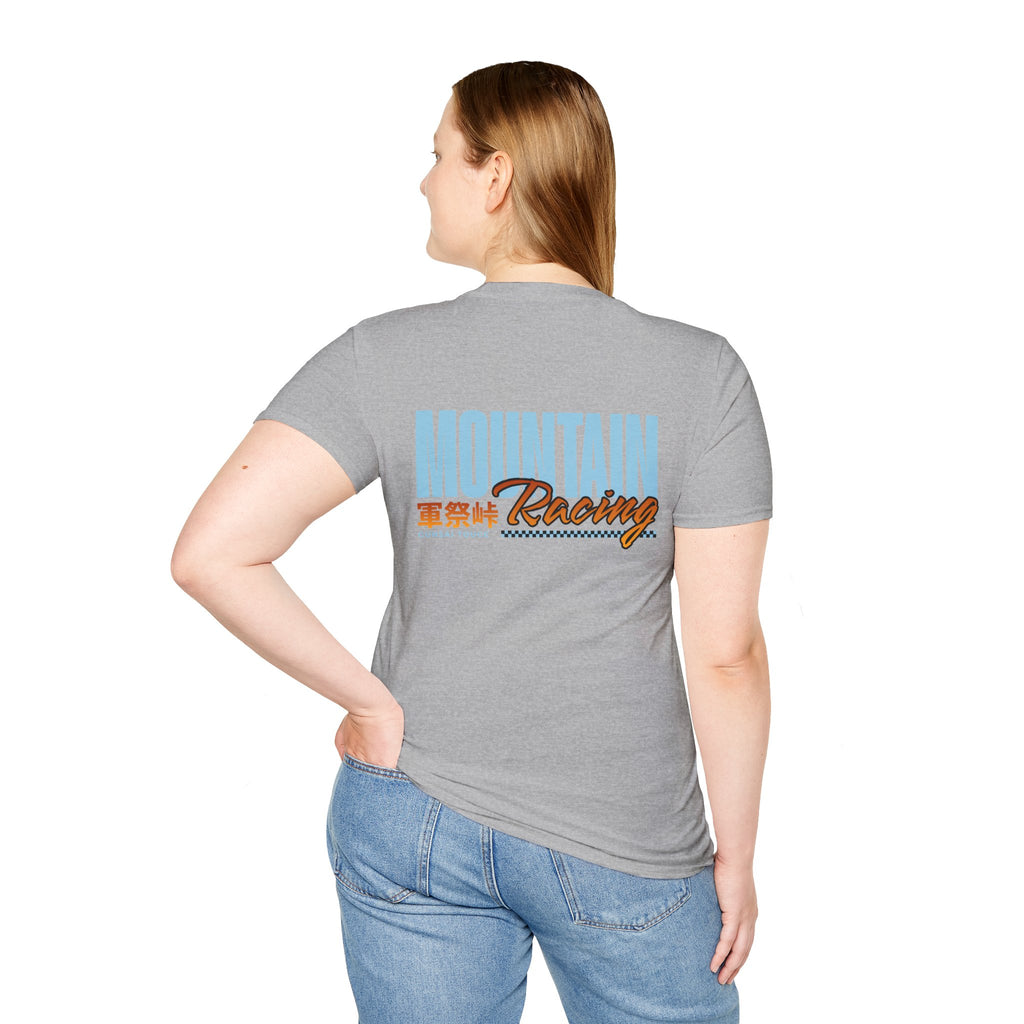 Minimal Orange CF Logo T-Shirt — Subtle Chest & Statement Back Graphic