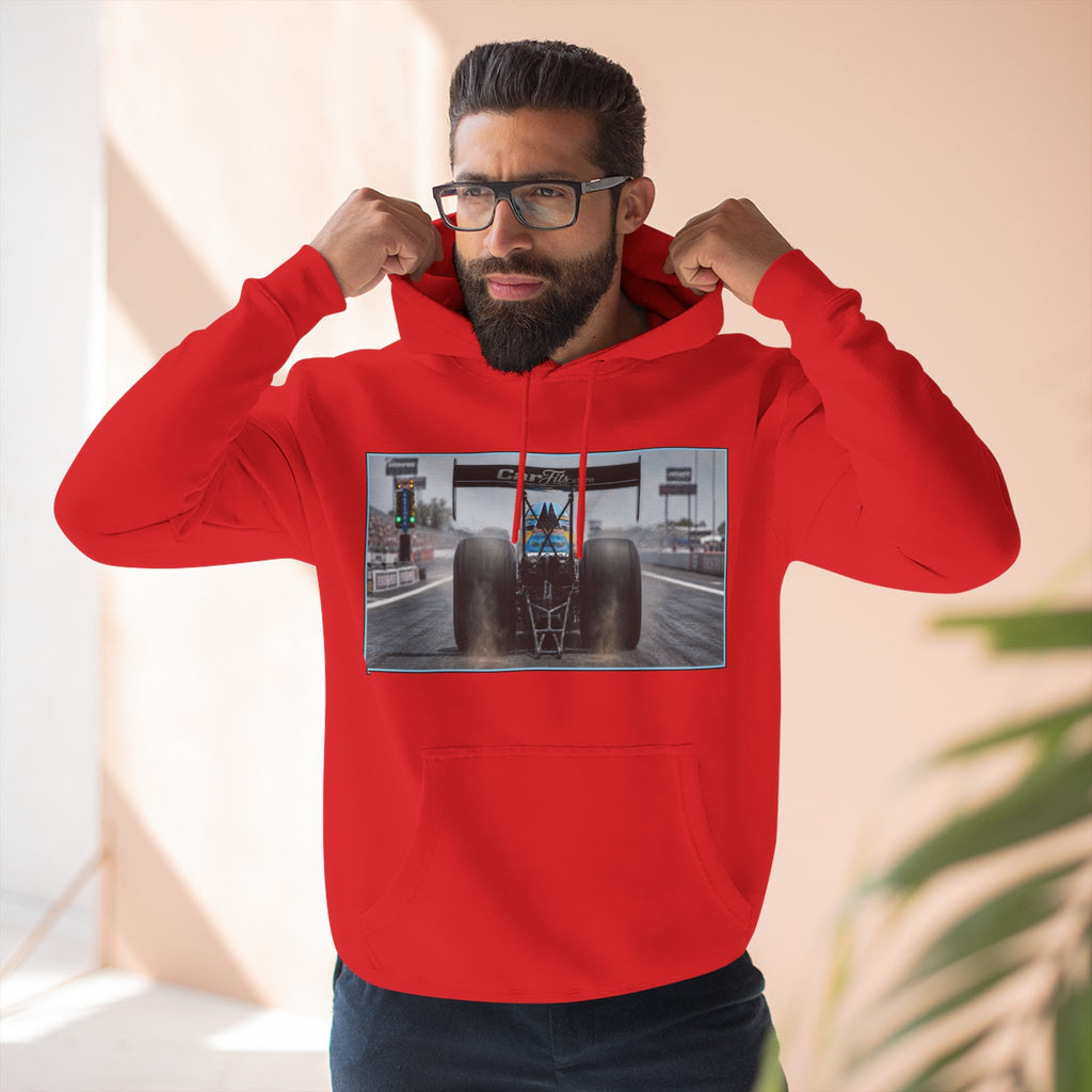 Racing Dragster Hoodie — "Land of 10,000HP" Fleece Pullover