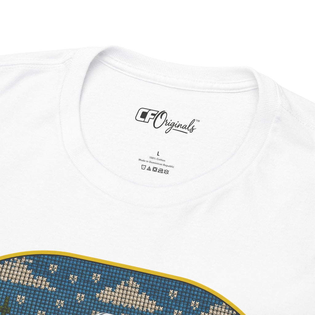Forest Rally T‑Shirt – 'The Forest Is a Place of Magic' Cross-stitched Style Graphic