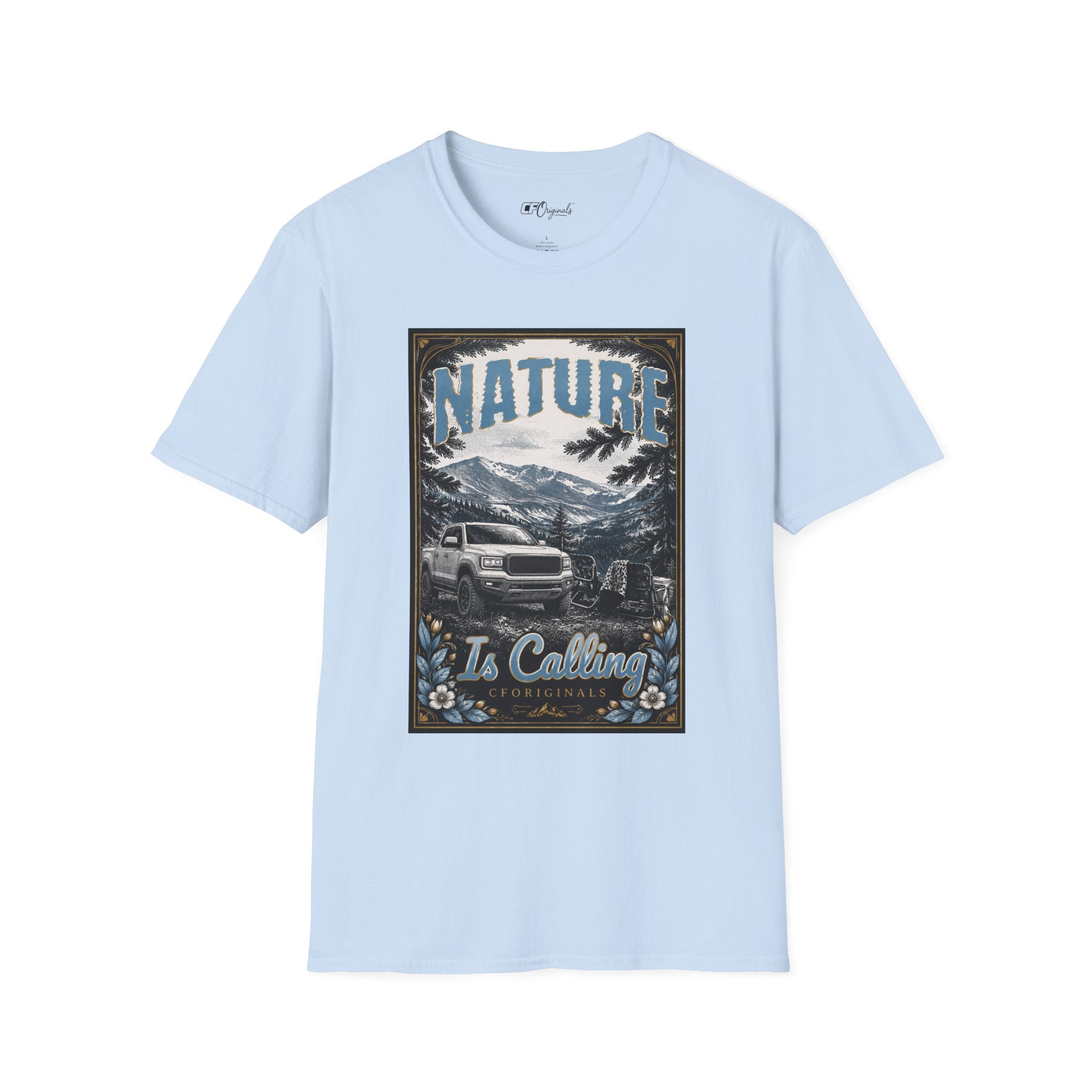 Vintage Mountain Truck T-Shirt — 'Nature' Graphic
