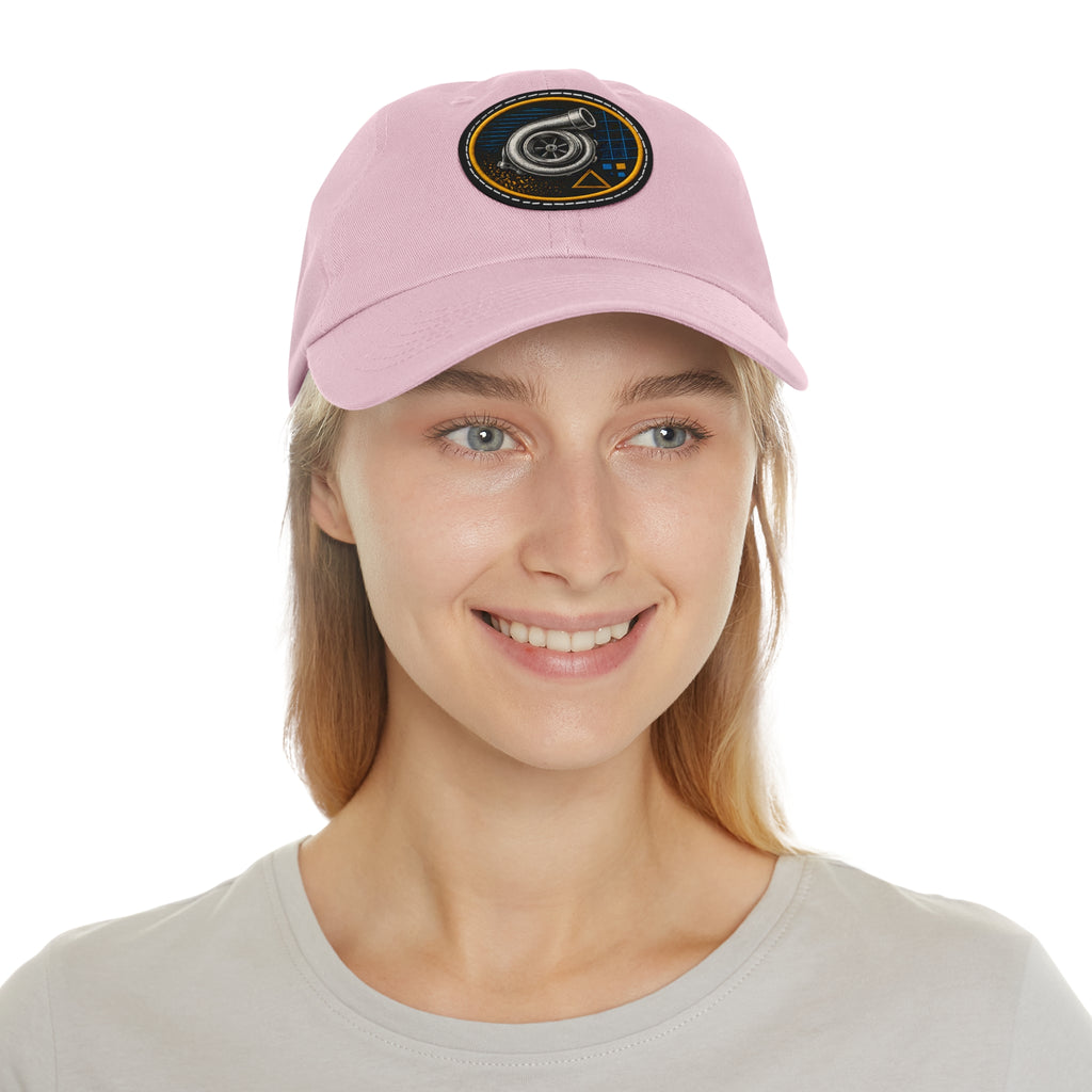 Turbocharger Patch Dad Hat — Racing Engine Mechanics Cap