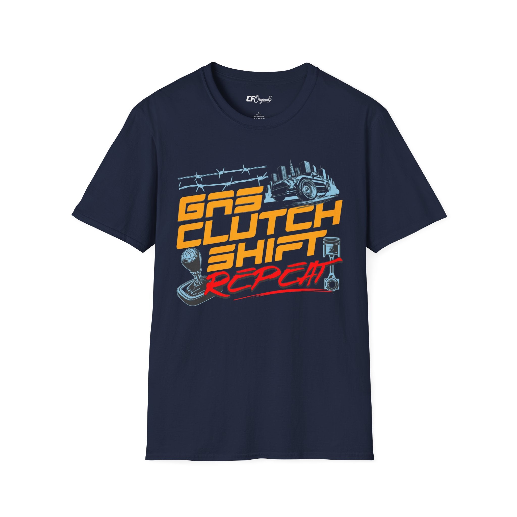 Gas Clutch Shift Tee — Racing Graphic T-Shirt