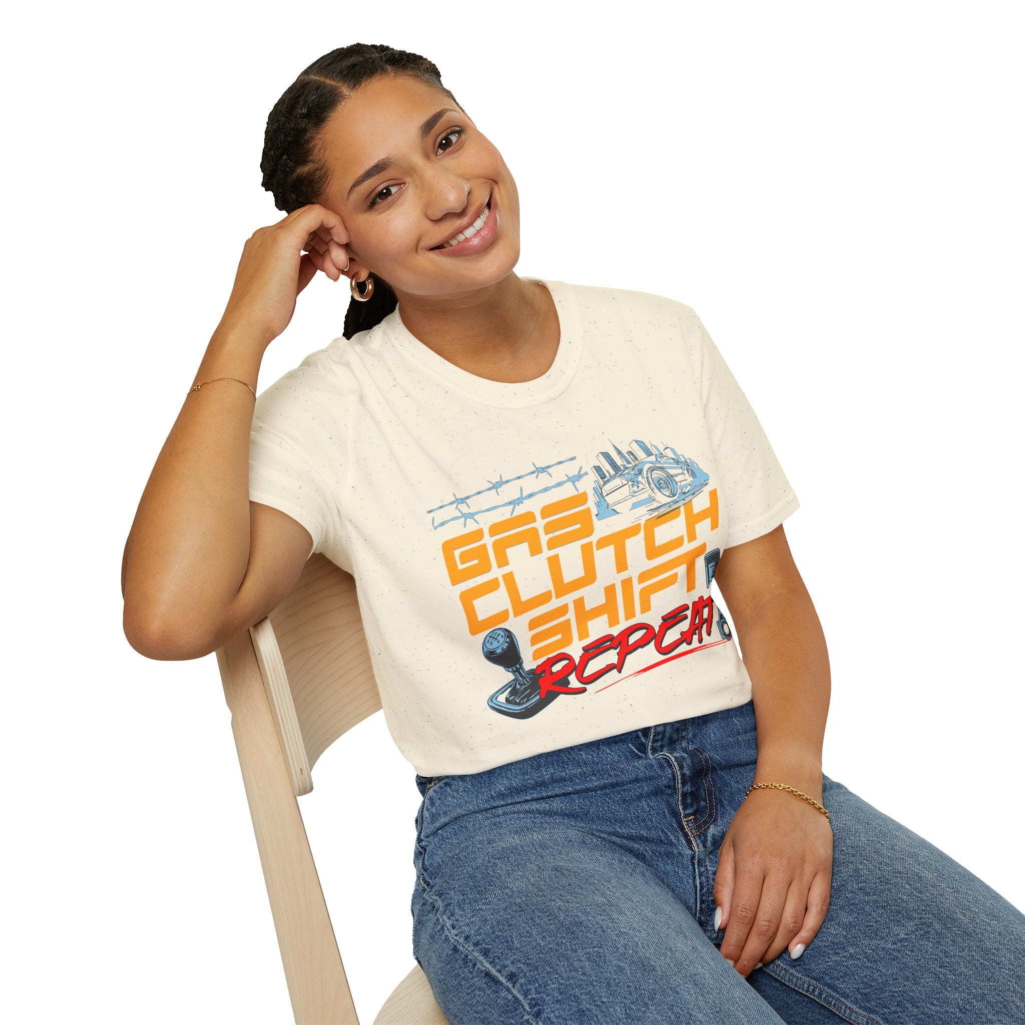 Gas Clutch Shift Tee — Racing Graphic T-Shirt
