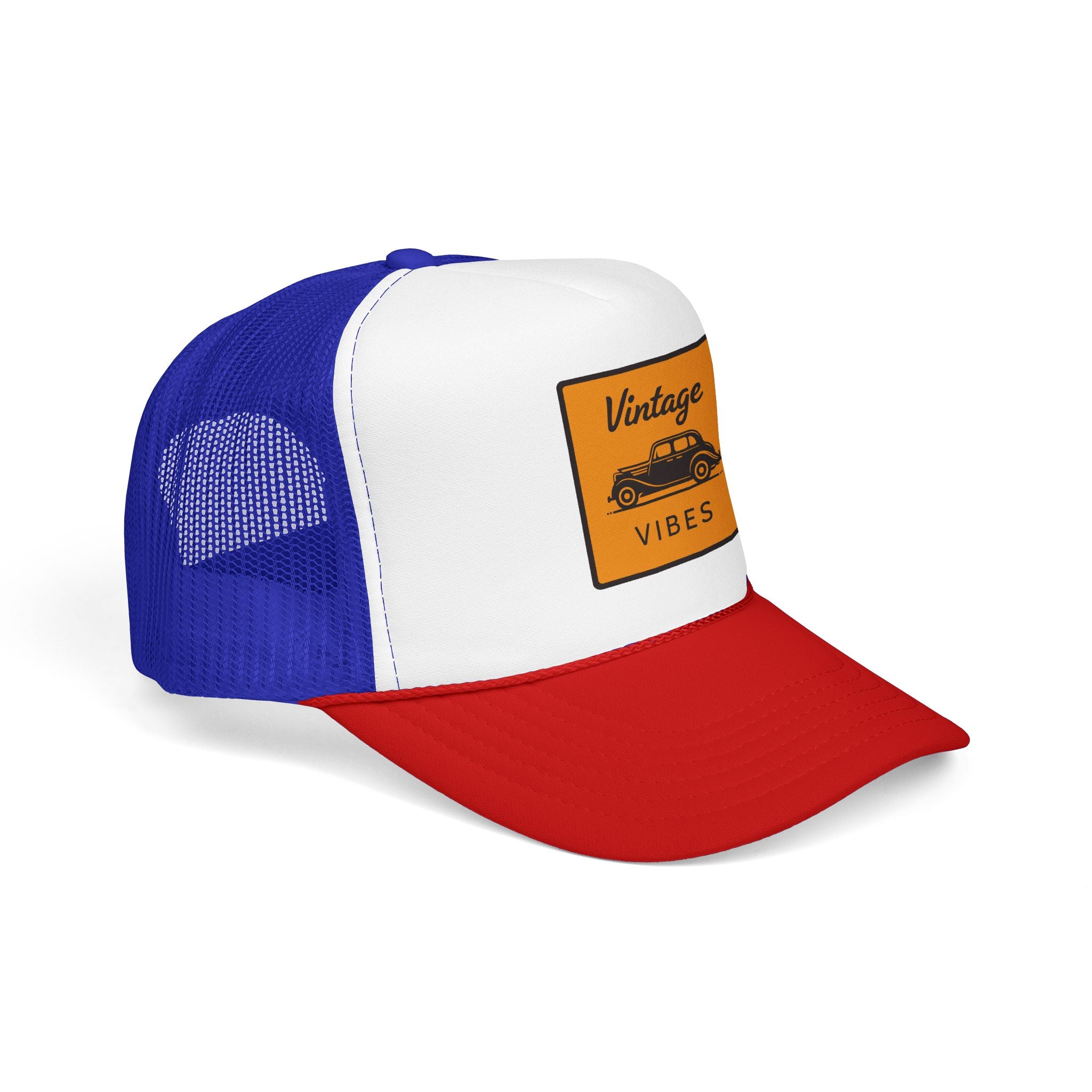 Vintage Vibes Trucker Hat — Retro Car Foam Cap