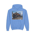 Youth Hoodie - Moose Truck Mountain Adventure Graphic