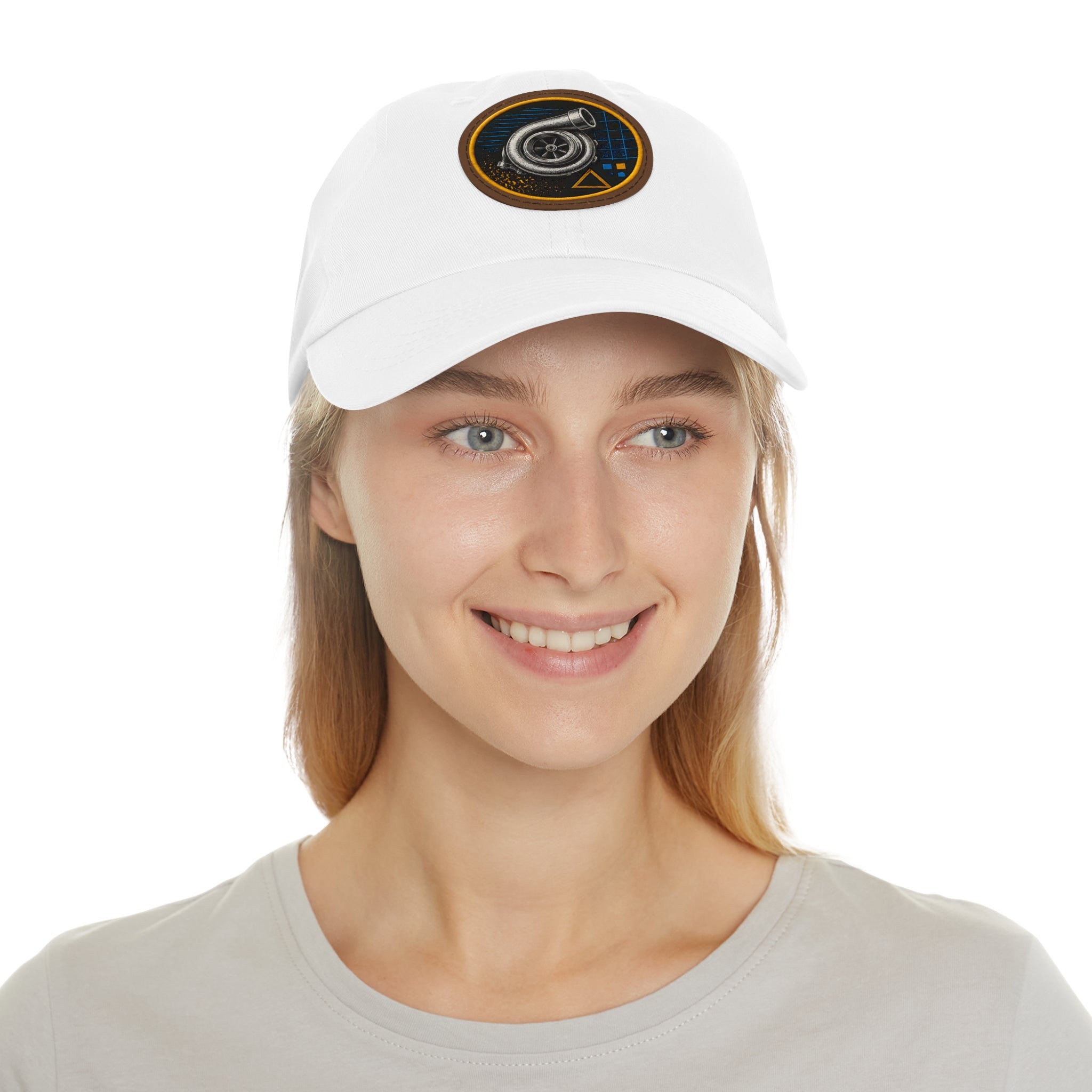 Turbocharger Patch Dad Hat — Racing Engine Mechanics Cap