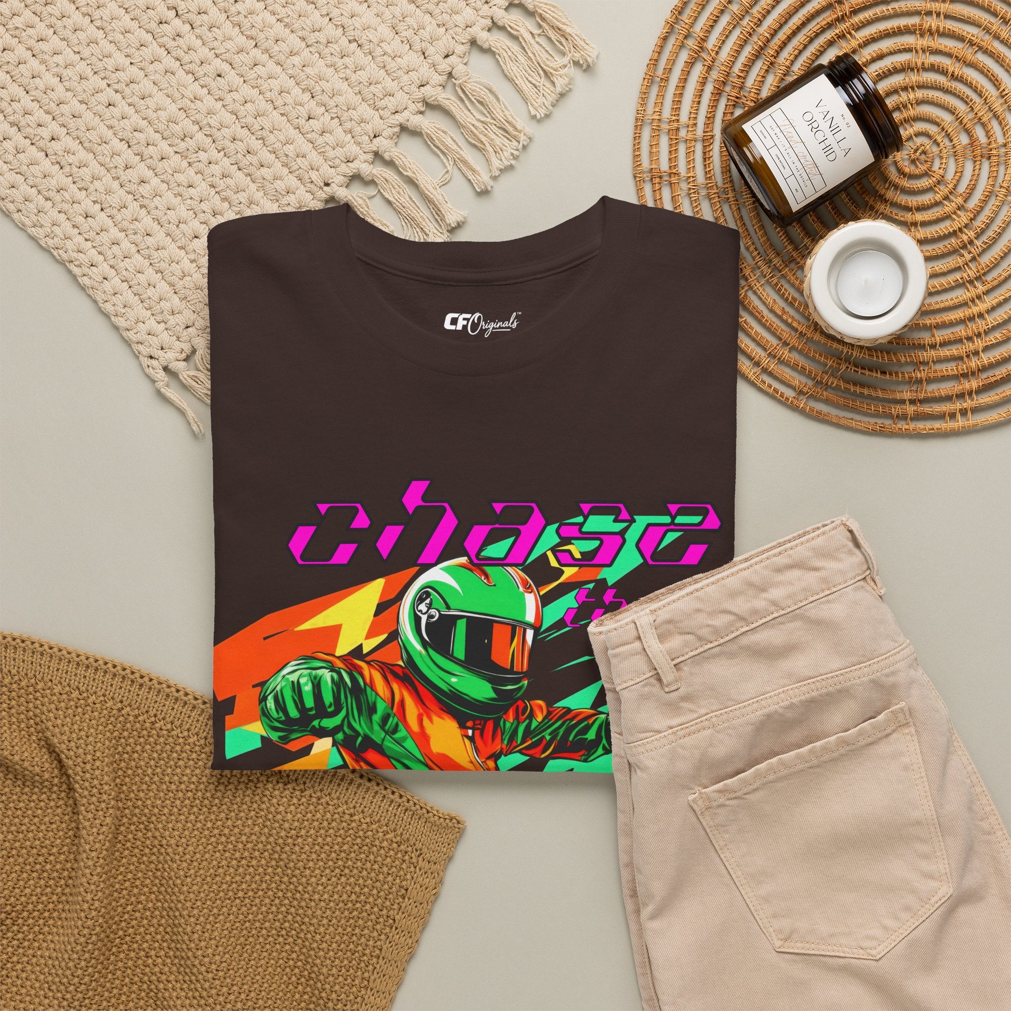 Racing Driver Graphic Tee — "Chase the Apex" Motorsport T‑Shirt