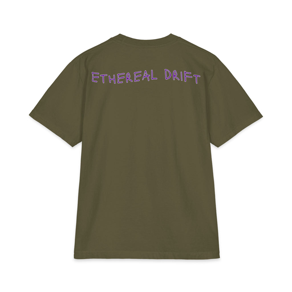 Ethereal Drift Graphic Tee — Neon Dreamscape Mountain Road