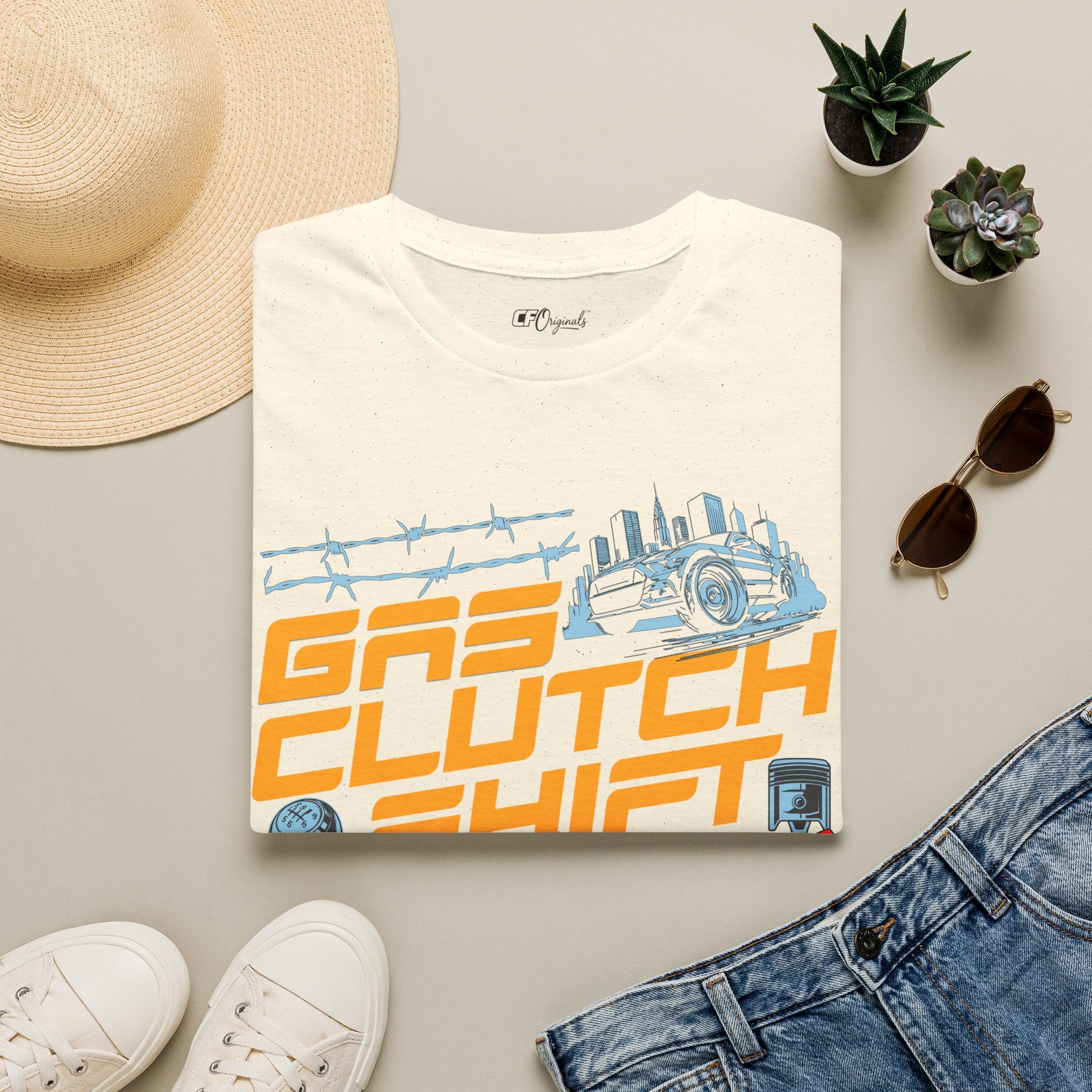 Gas Clutch Shift Tee — Racing Graphic T-Shirt