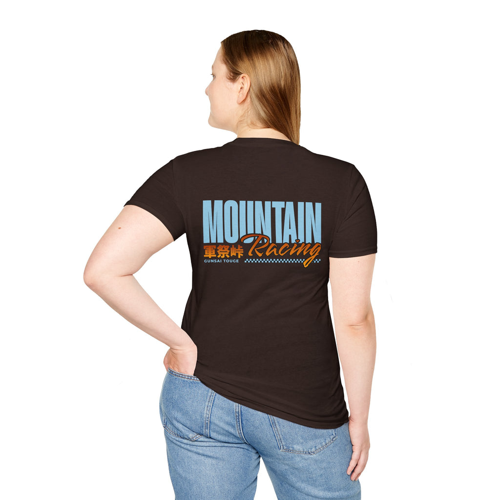 Minimal Orange CF Logo T-Shirt — Subtle Chest & Statement Back Graphic