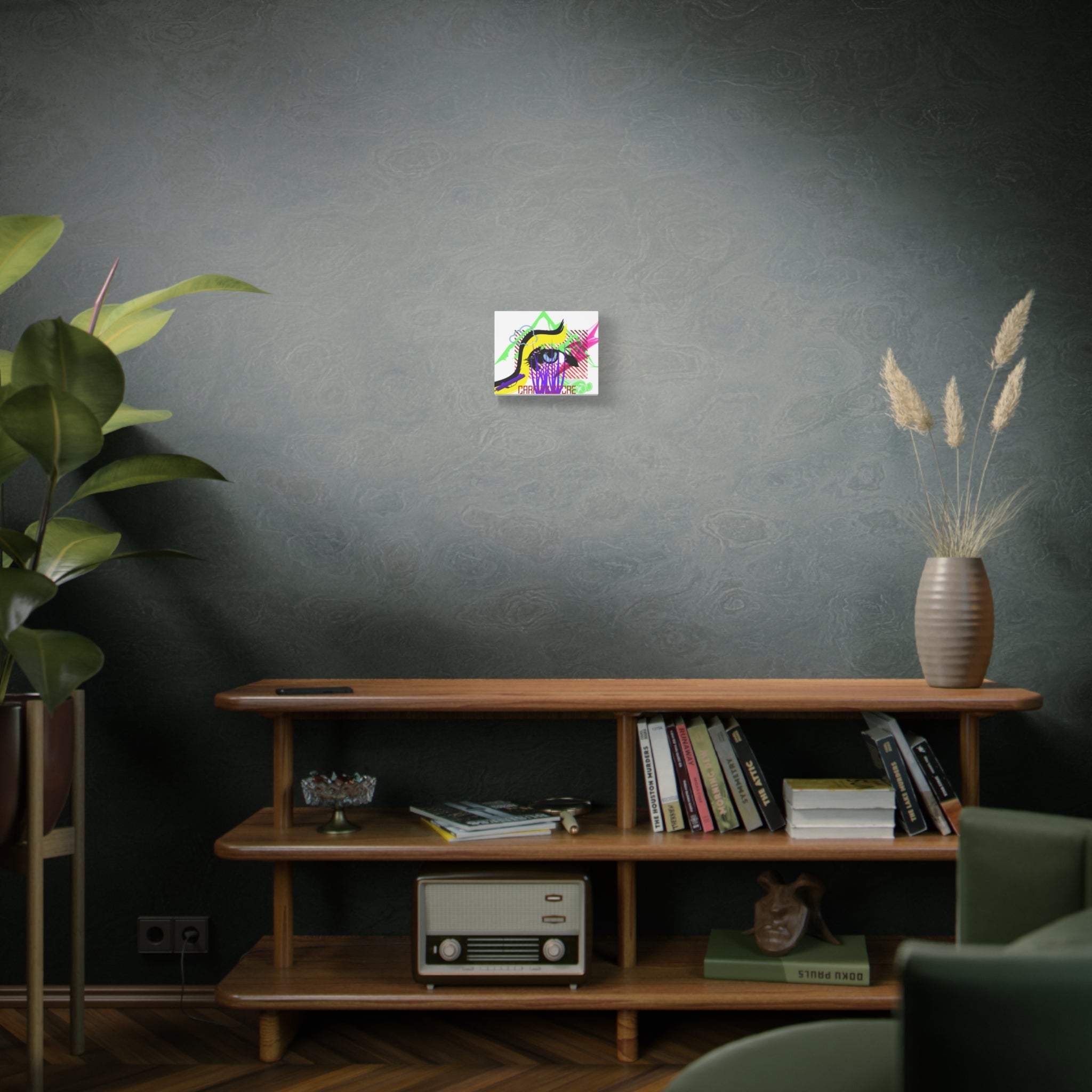 Automotive Pop Art Matte Canvas Print — Vibrant Abstract Wall Art
