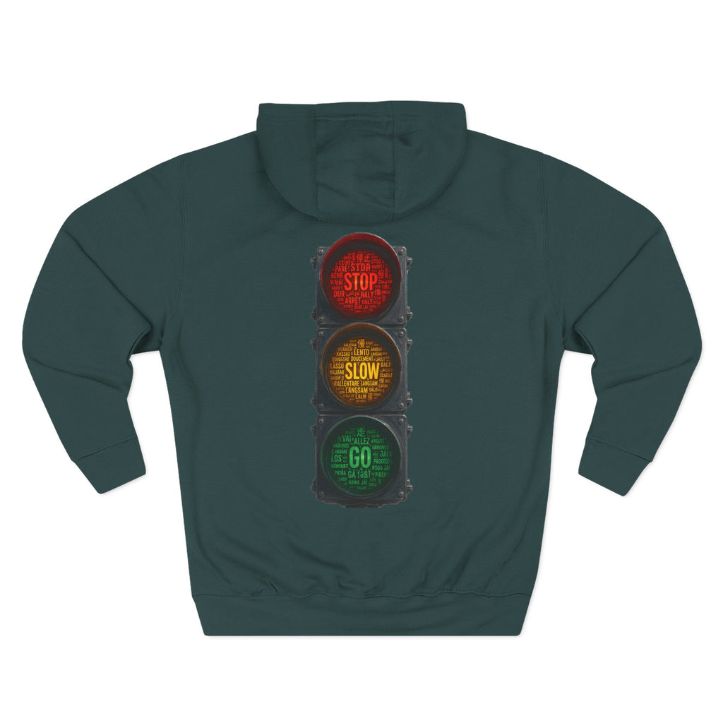 Traffic Light 'Stop Slow Go' Graphic Hoodie