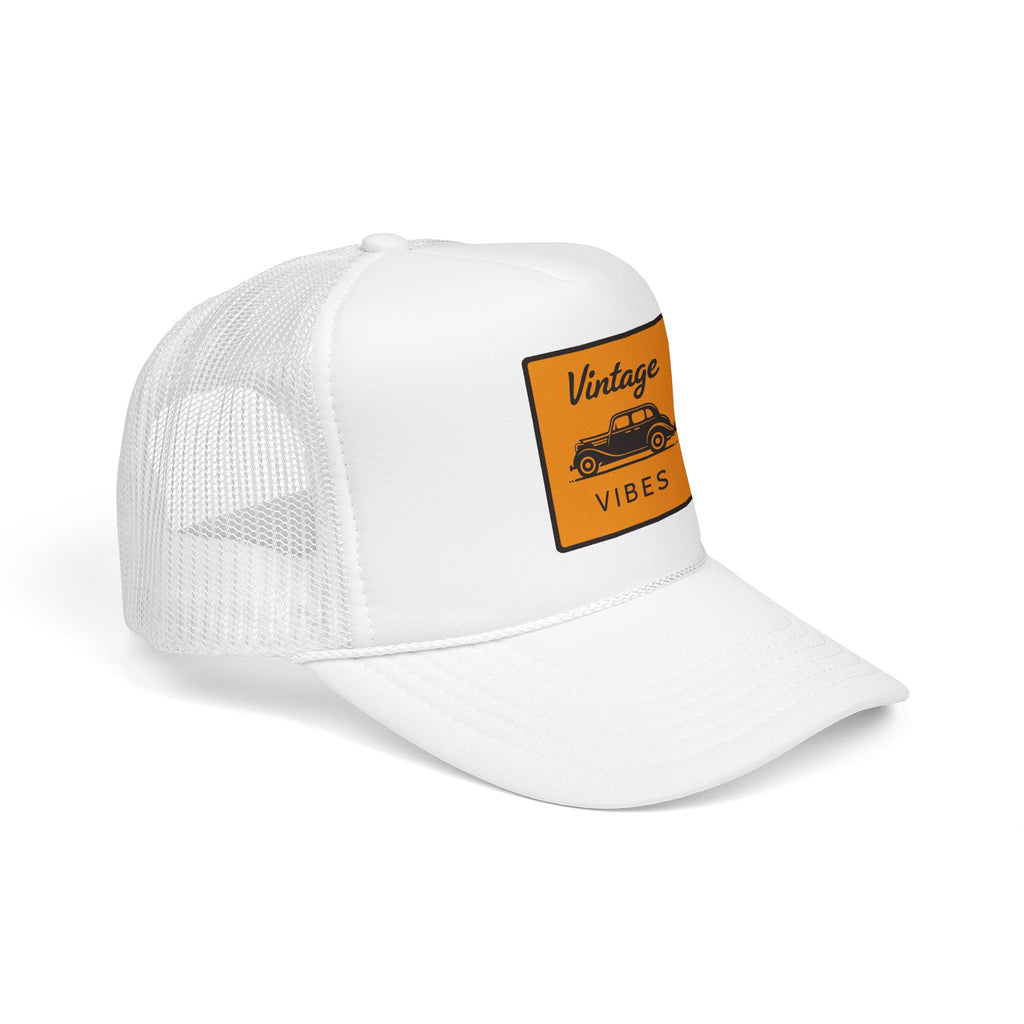 Vintage Vibes Trucker Hat — Retro Car Foam Cap
