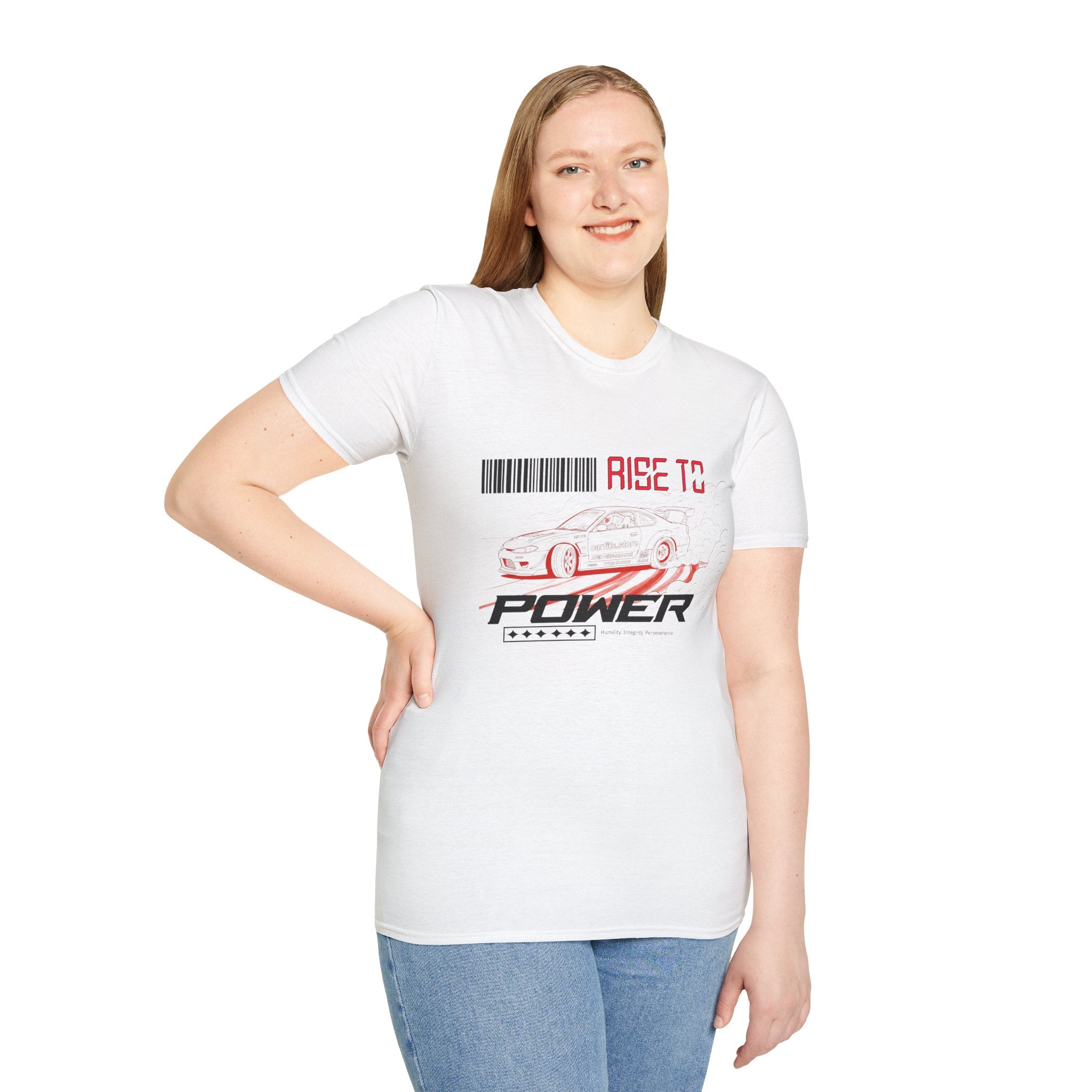 Car Racing T-Shirt — "Rise to Power" Drift Sports Tee