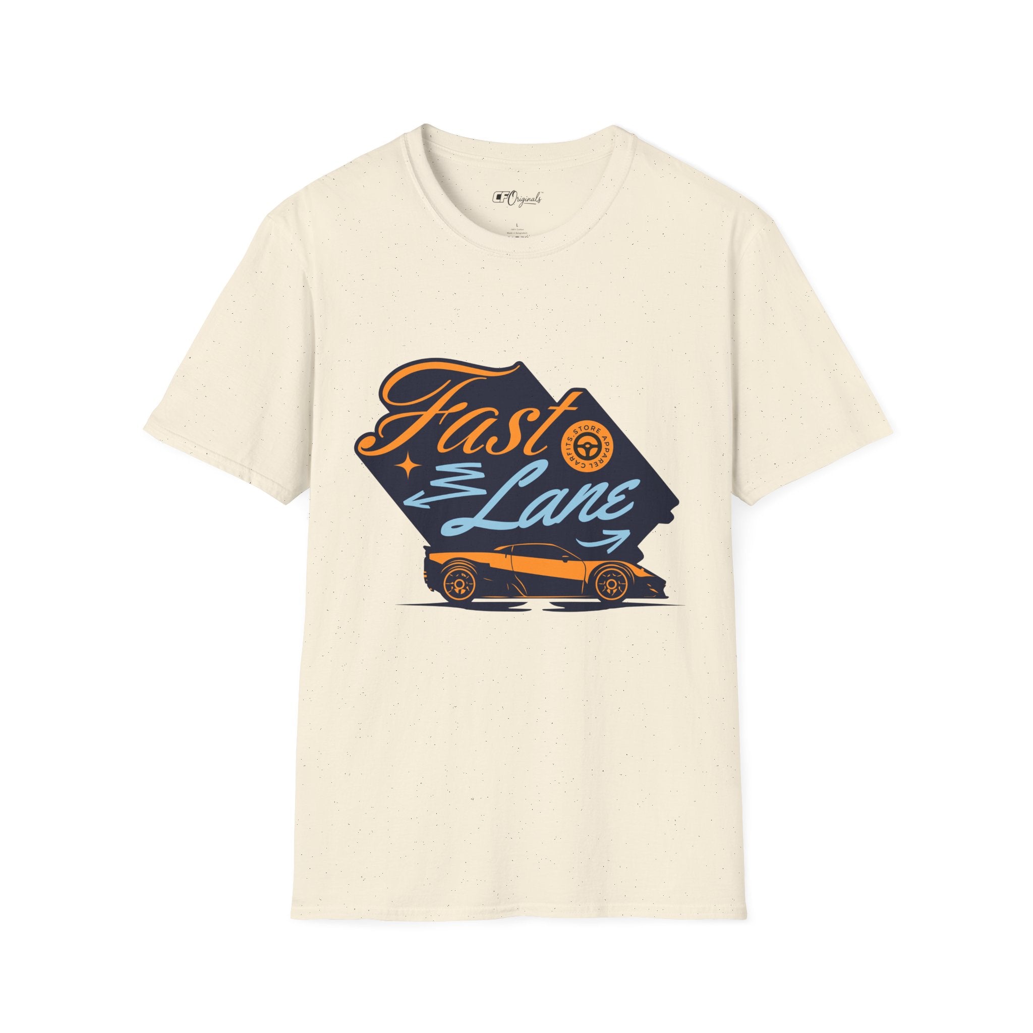 Fast Lane T-Shirt — Retro Racing Car Graphic Tee