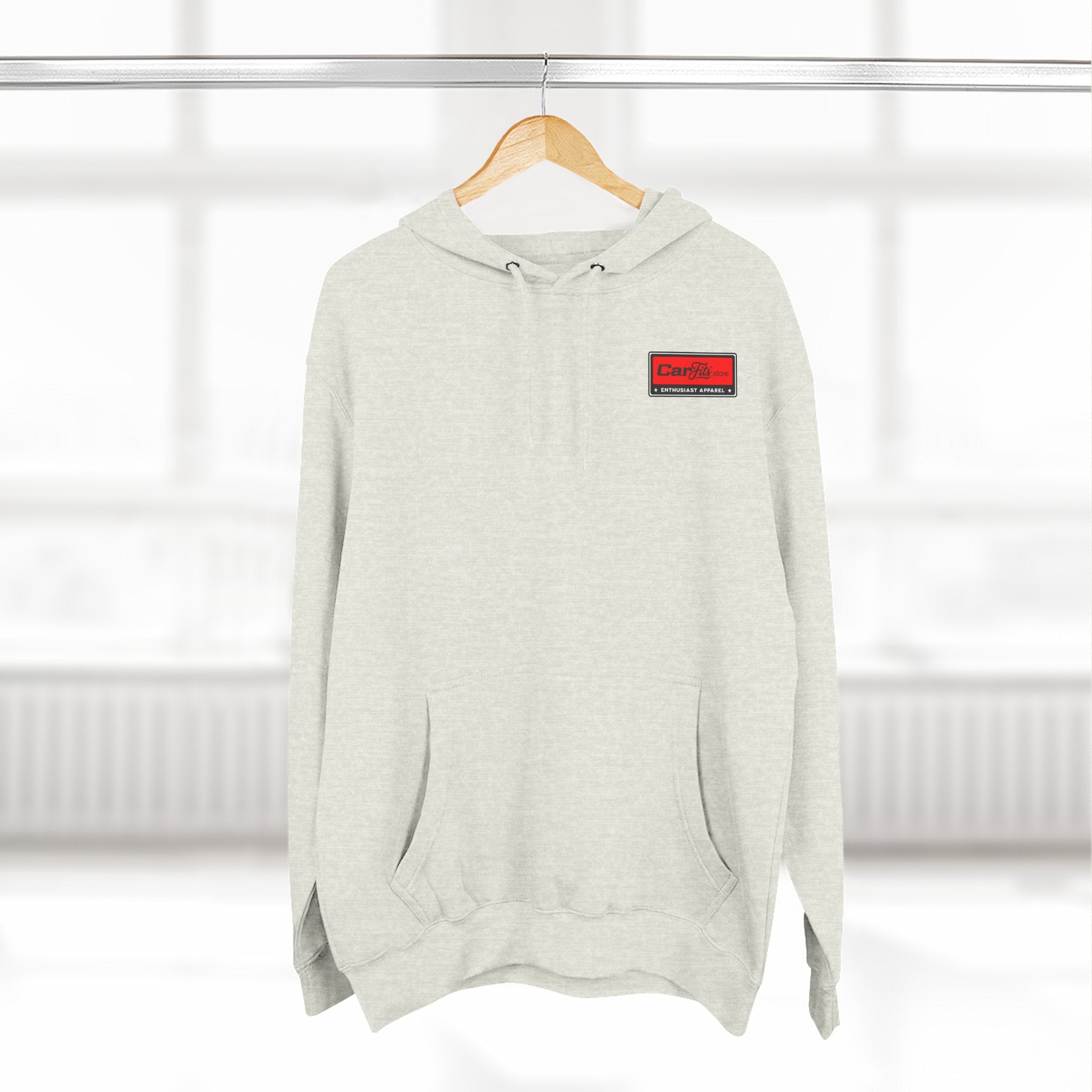 Flatout Garage Fleece Hoodie — Mechanic Shop Logo Pullover