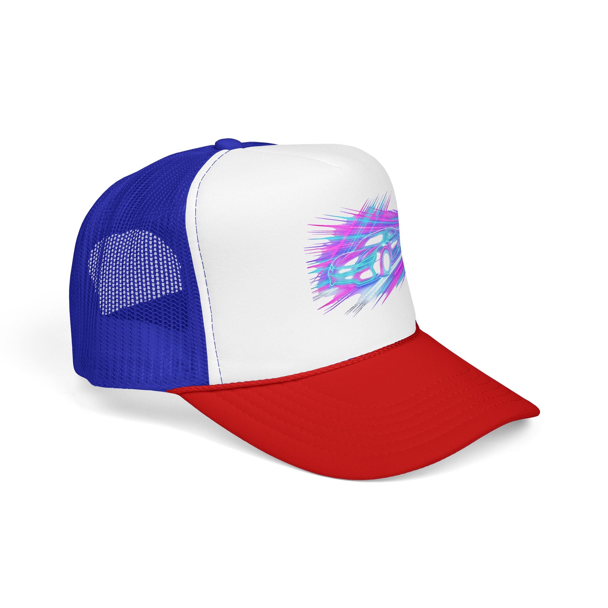 Neon Drift Racing Trucker Hat