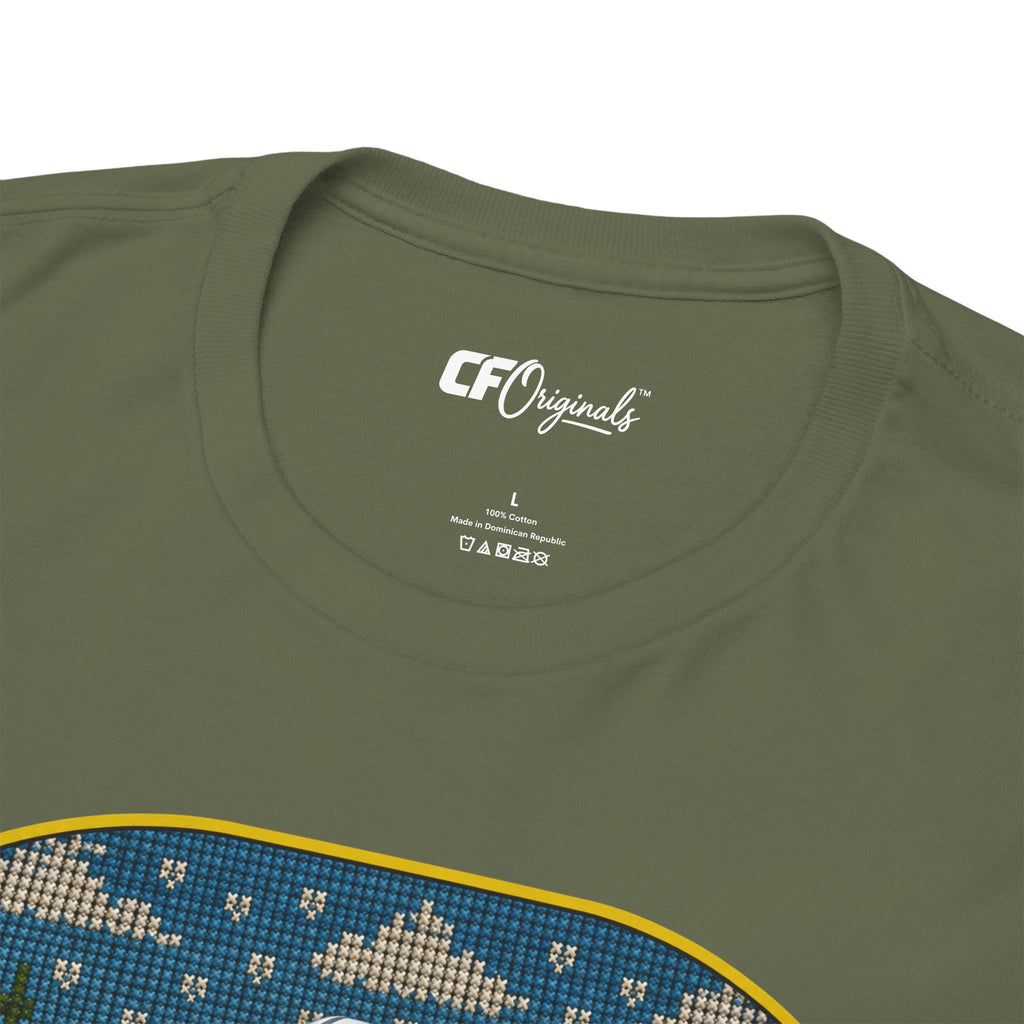 Forest Rally T‑Shirt – 'The Forest Is a Place of Magic' Cross-stitched Style Graphic