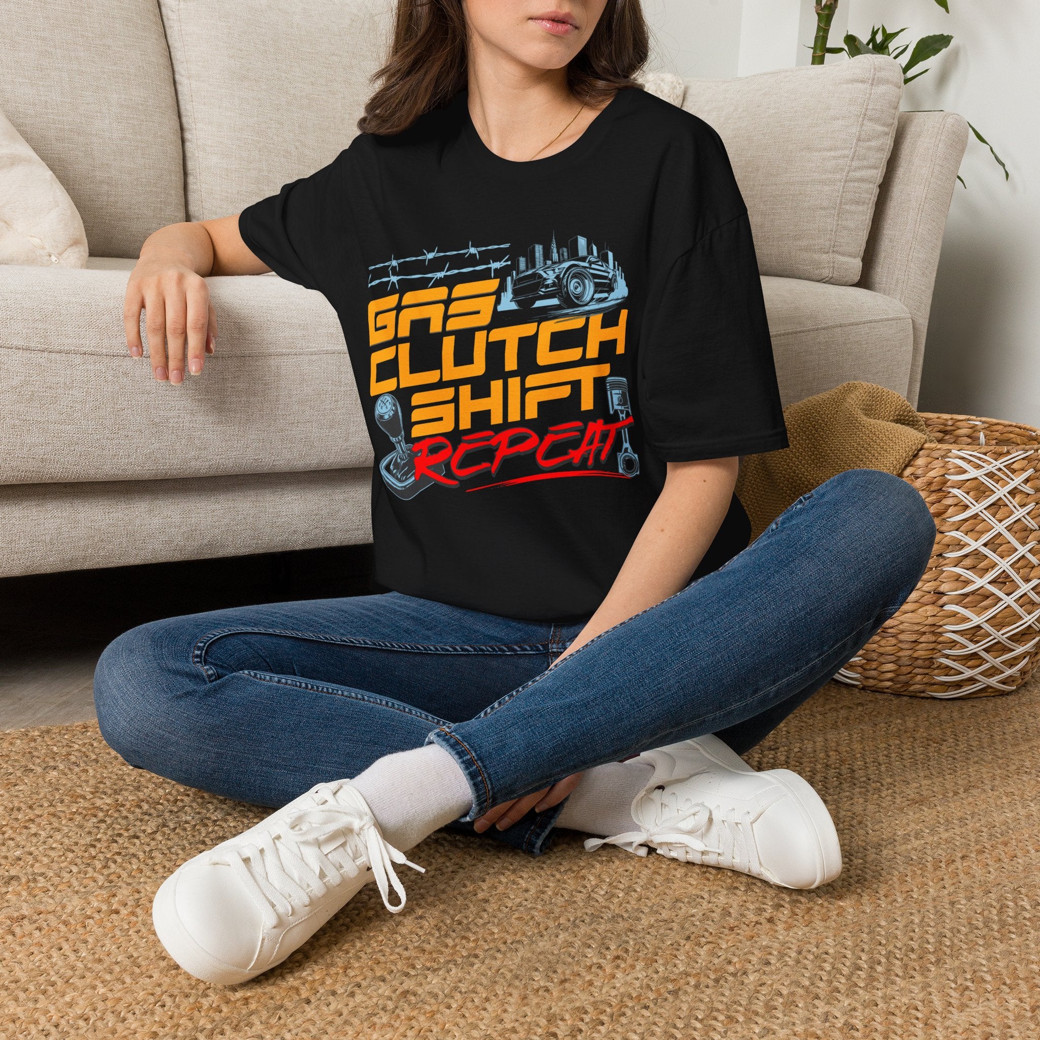 Gas Clutch Shift Tee — Racing Graphic T-Shirt