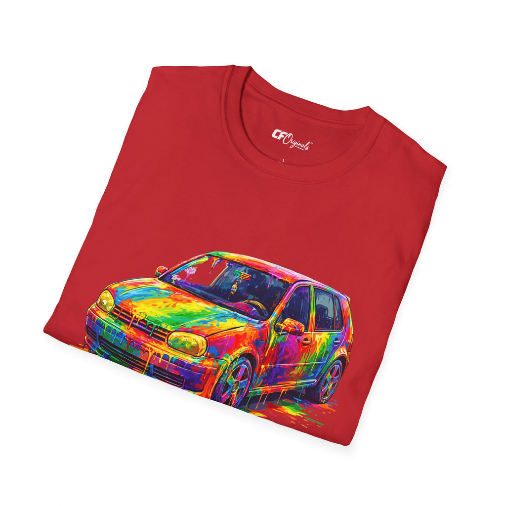 Colorful Hatchback Art Car T-Shirt