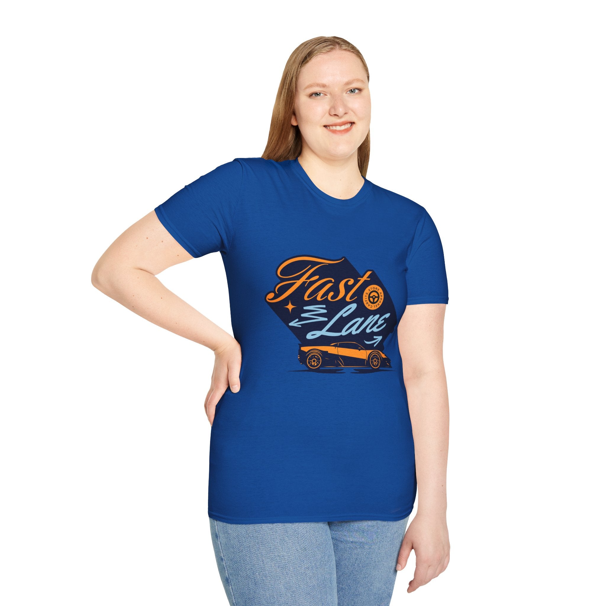 Fast Lane T-Shirt — Retro Racing Car Graphic Tee