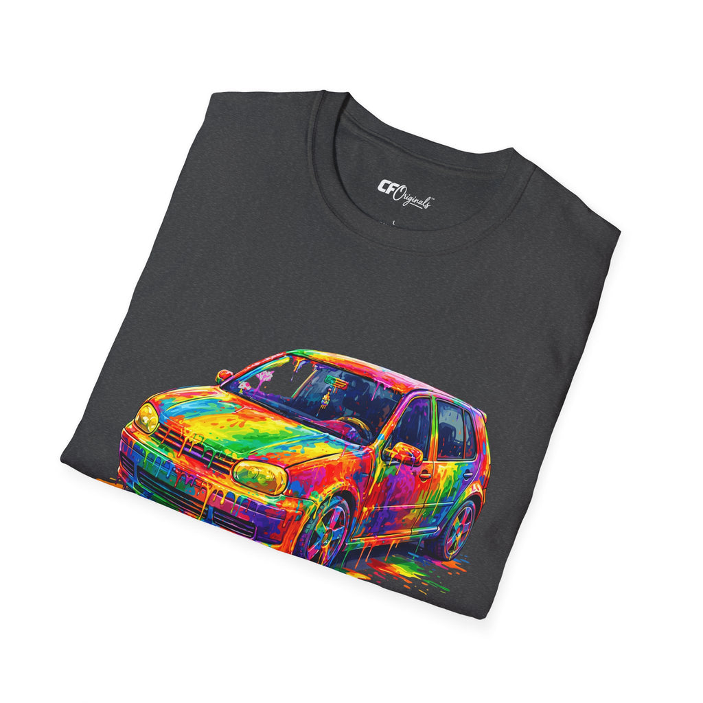 Colorful Hatchback Art Car T-Shirt