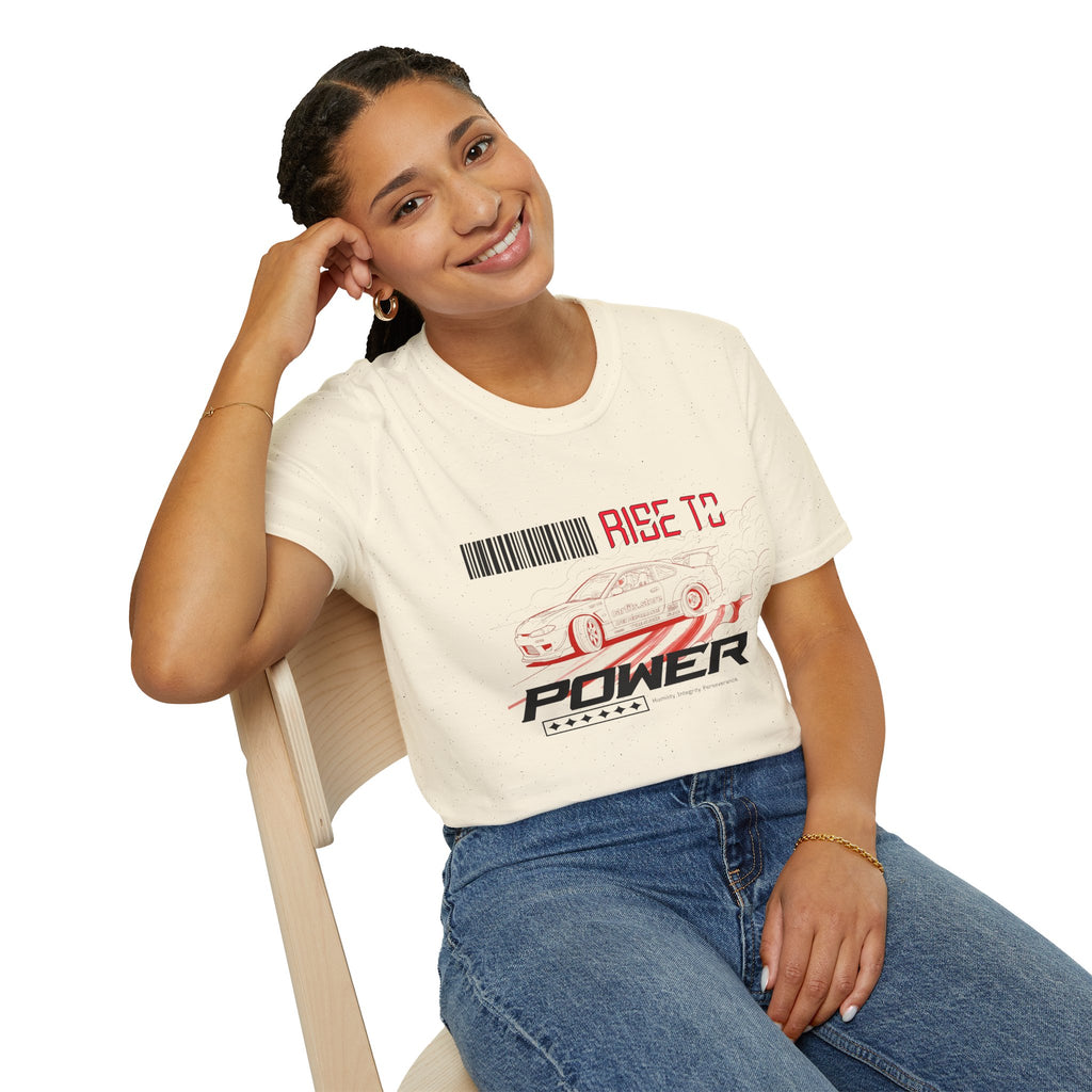 Car Racing T-Shirt — "Rise to Power" Drift Sports Tee