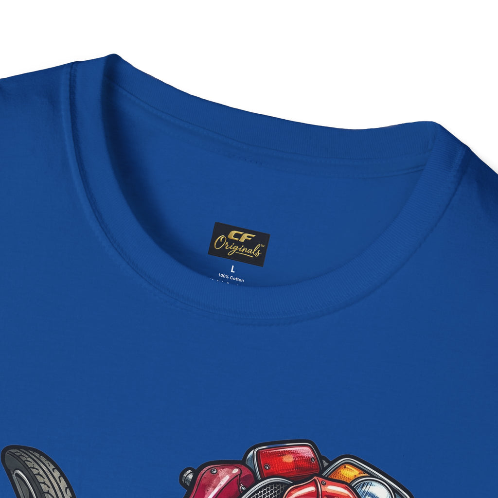 Colorful Mechanical Rose Graphic Tee