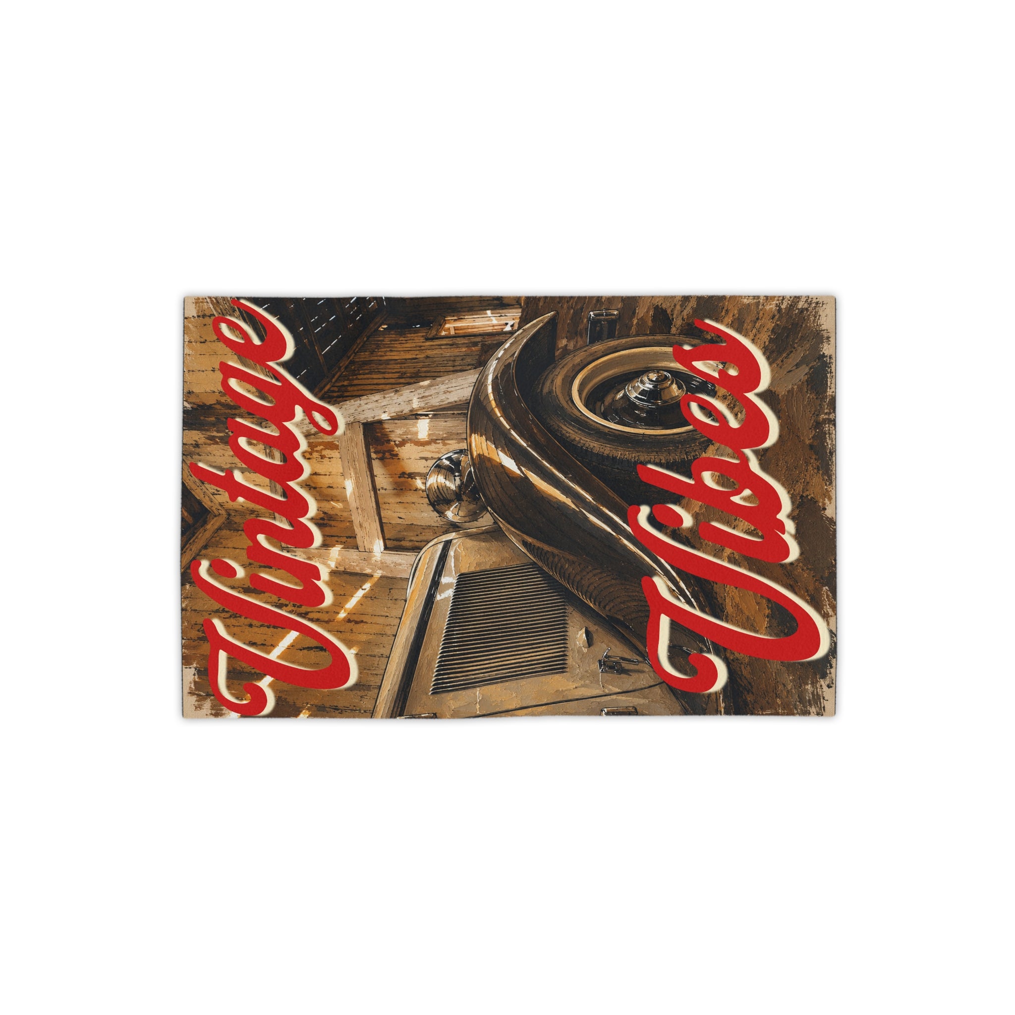 Vintage Vibes Beach Towel – Classic Retro Car Design