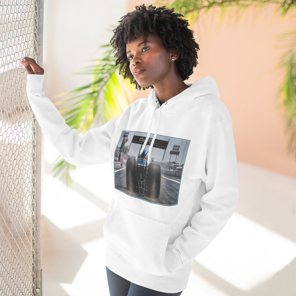 Racing Dragster Hoodie — "Land of 10,000HP" Fleece Pullover