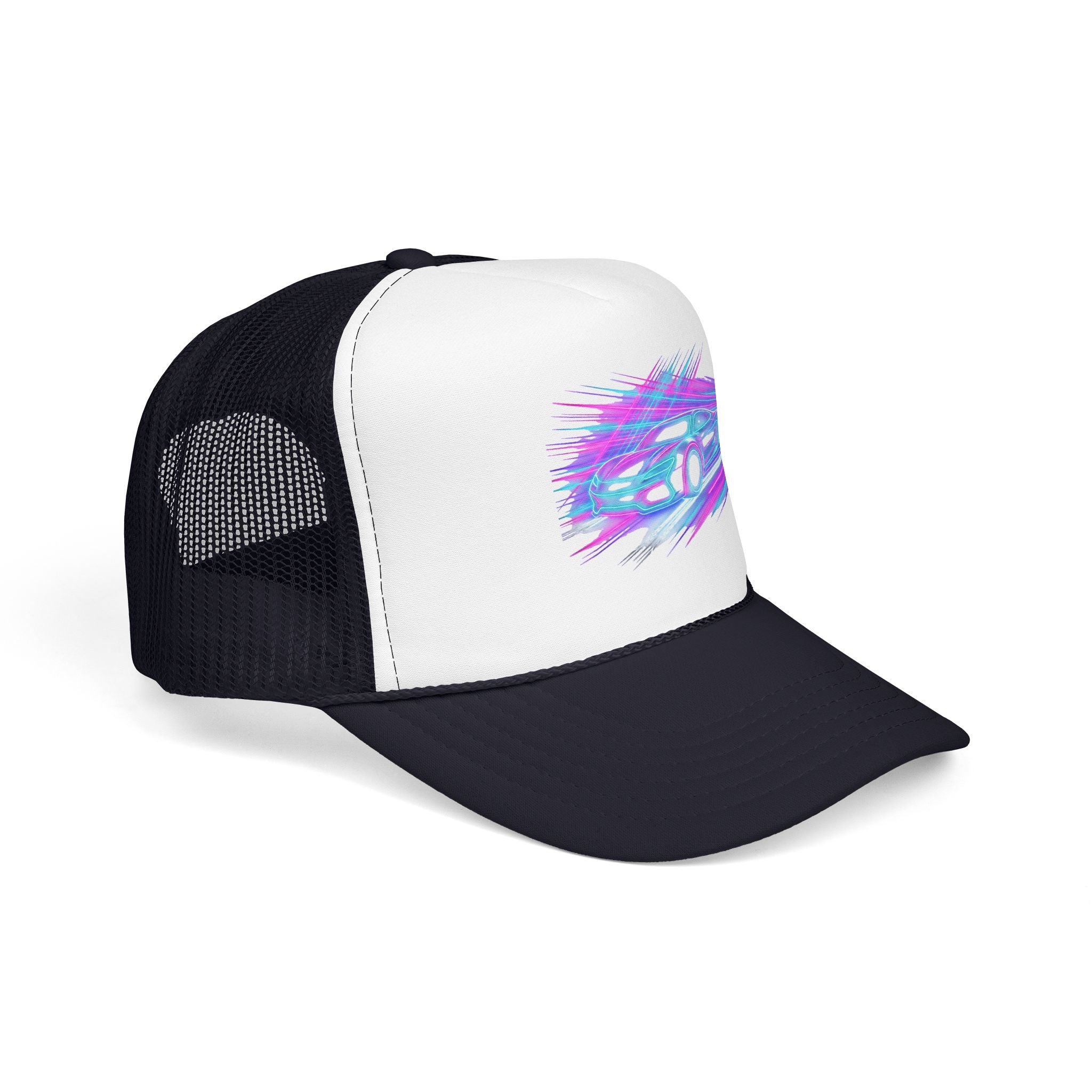 Neon Drift Racing Trucker Hat