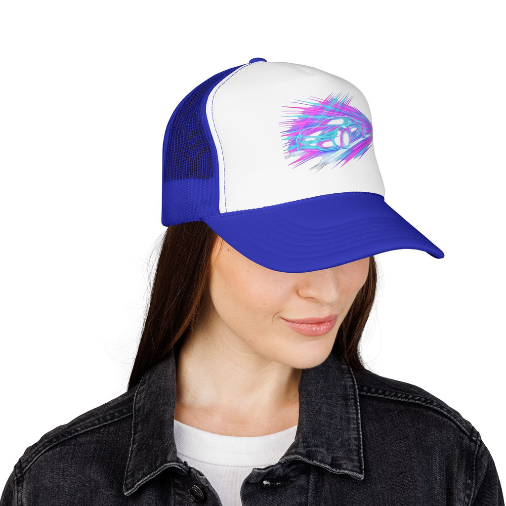 Neon Drift Racing Trucker Hat