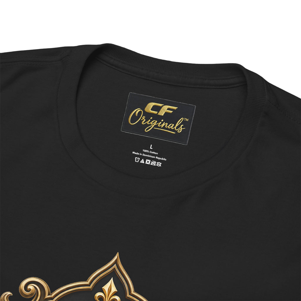 Lion Crest Tee — "Mane Line Auto" Vintage Heraldic Graphic Shirt