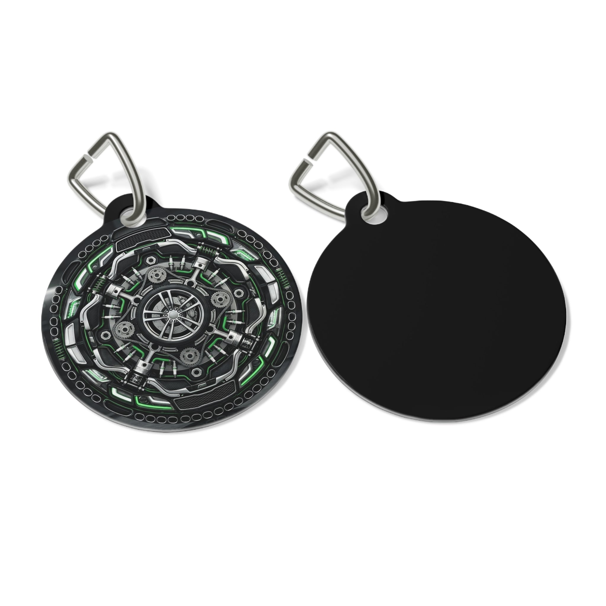 Pet Tag (Personalization) - Automotive Mandala Design