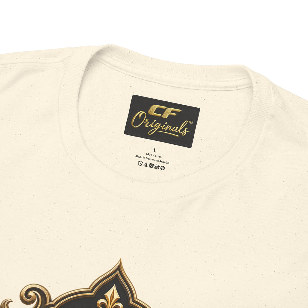 Lion Crest Tee — "Mane Line Auto" Vintage Heraldic Graphic Shirt