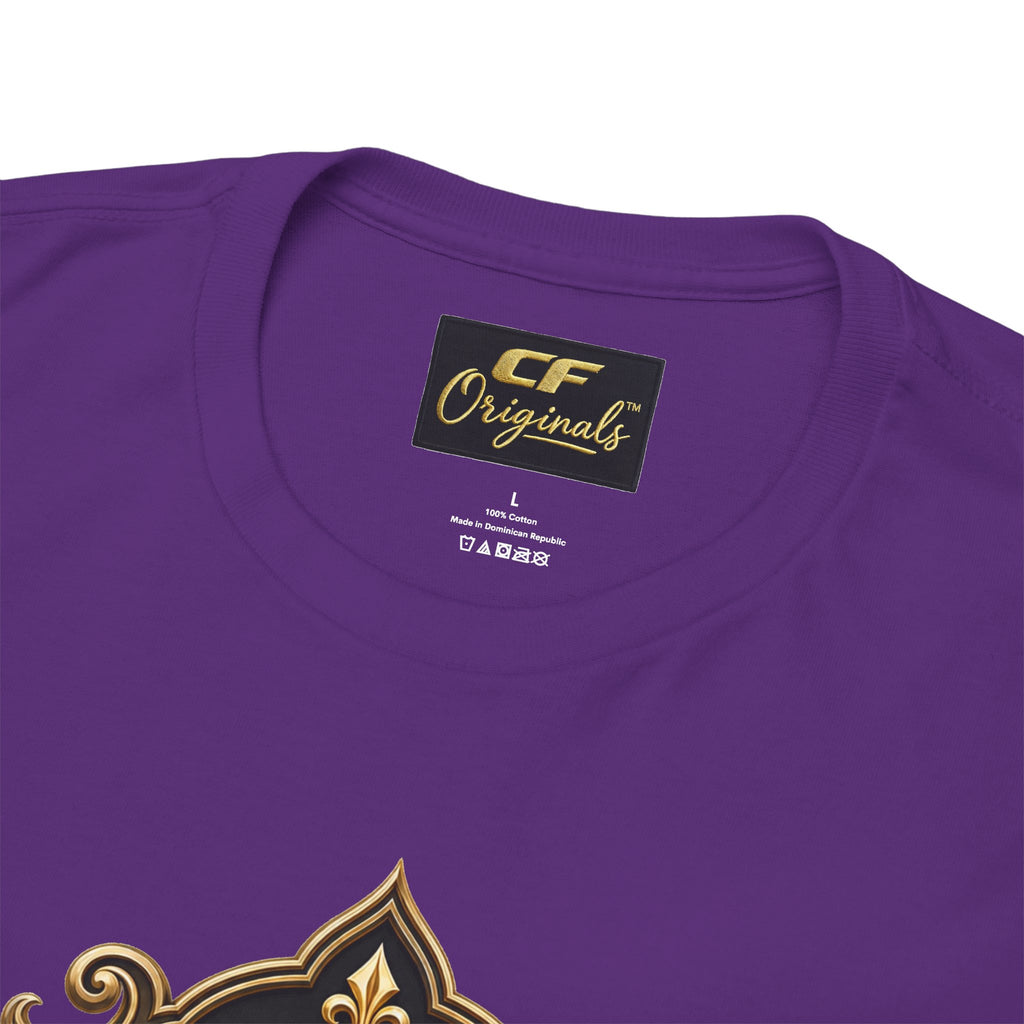 Lion Crest Tee — "Mane Line Auto" Vintage Heraldic Graphic Shirt