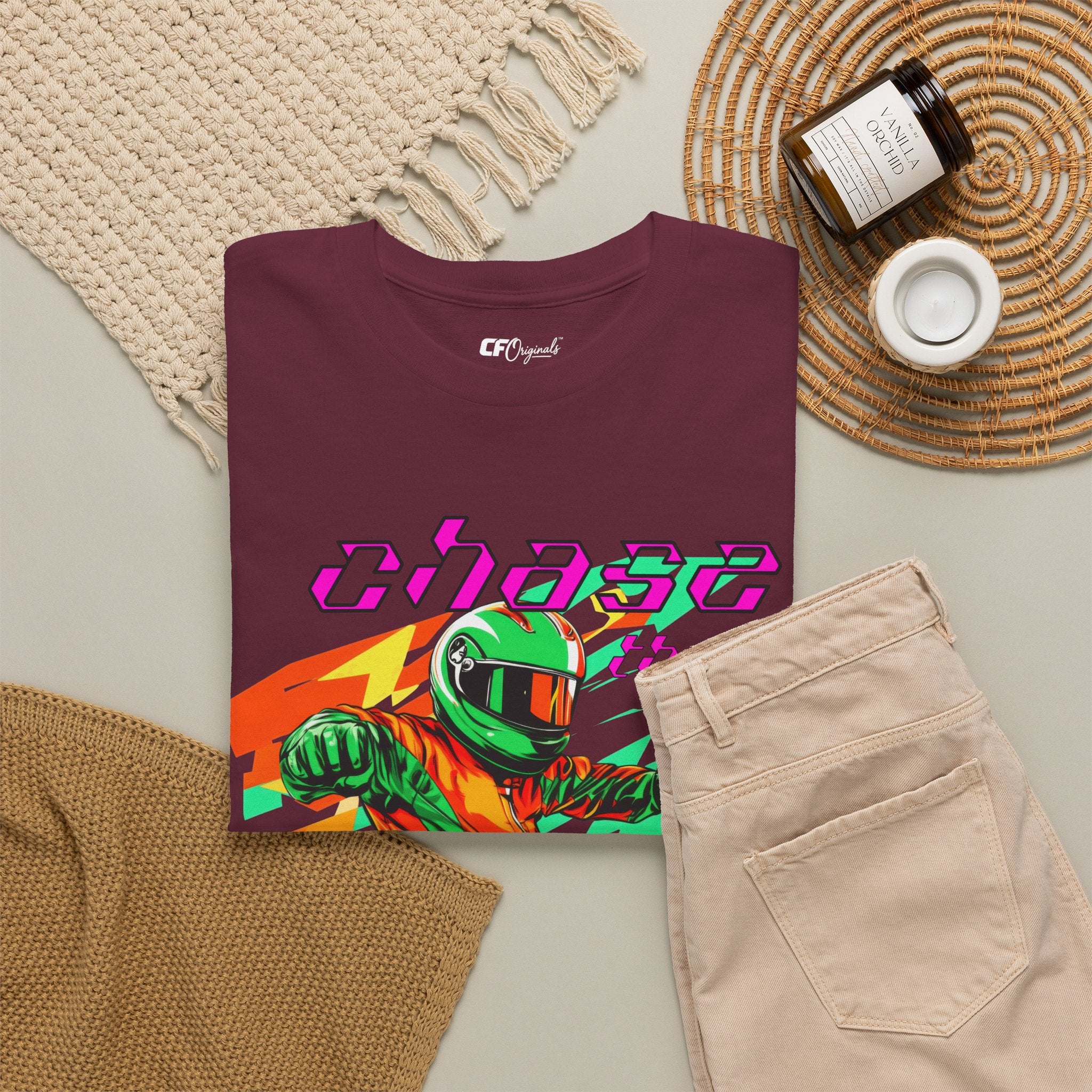 Racing Driver Graphic Tee — "Chase the Apex" Motorsport T‑Shirt