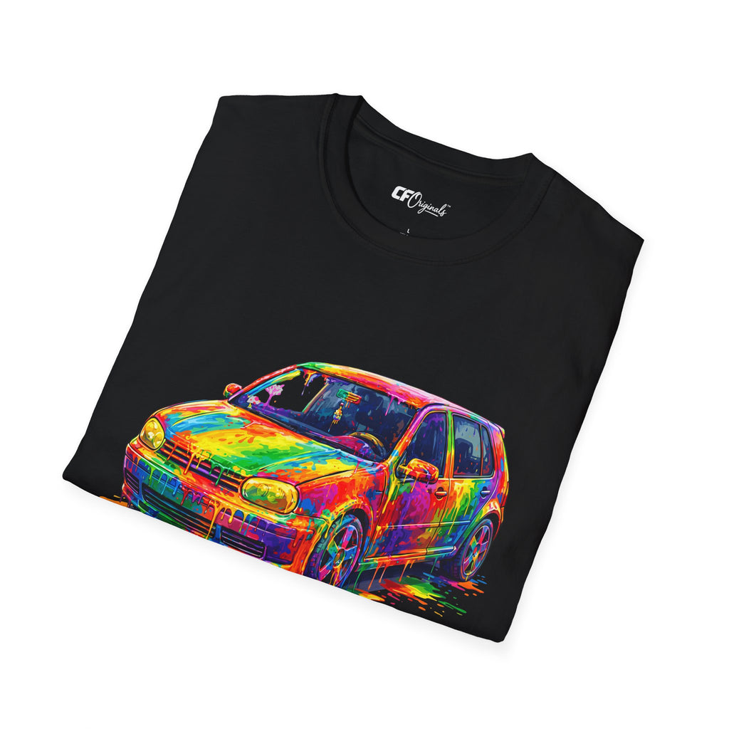 Colorful Hatchback Art Car T-Shirt