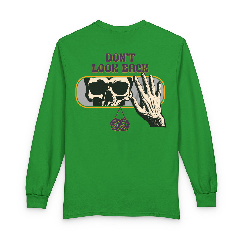 Skull "Don't Look Back" Long Sleeve Tee