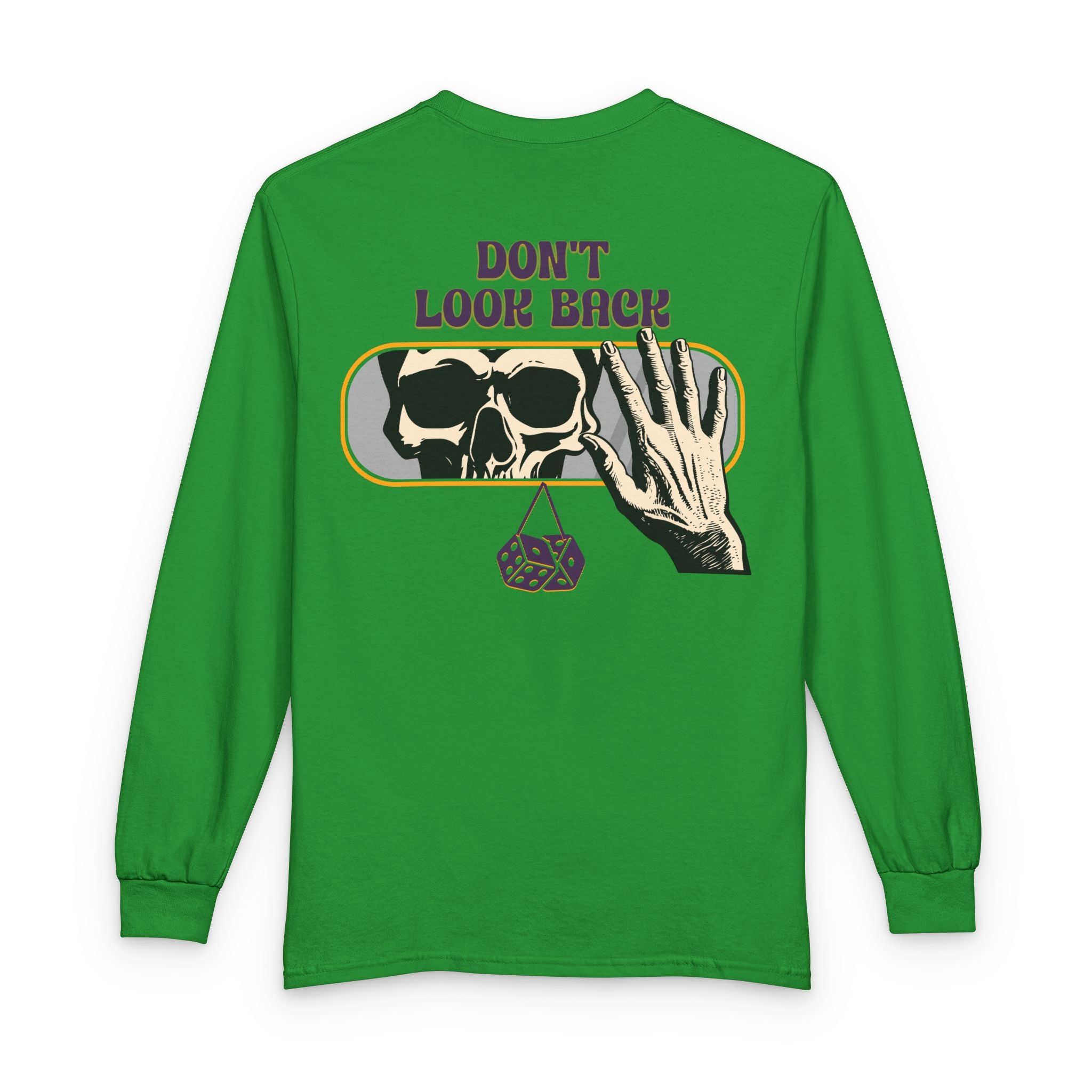 Skull "Don't Look Back" Long Sleeve Tee
