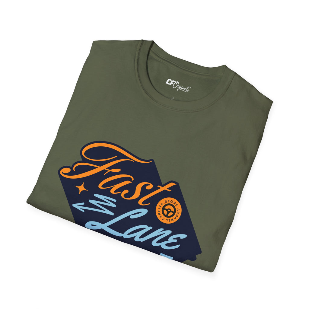 Fast Lane T-Shirt — Retro Racing Car Graphic Tee
