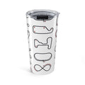 20oz Racing Track Map Tumbler — Motorsport Circuit Map Travel Cup
