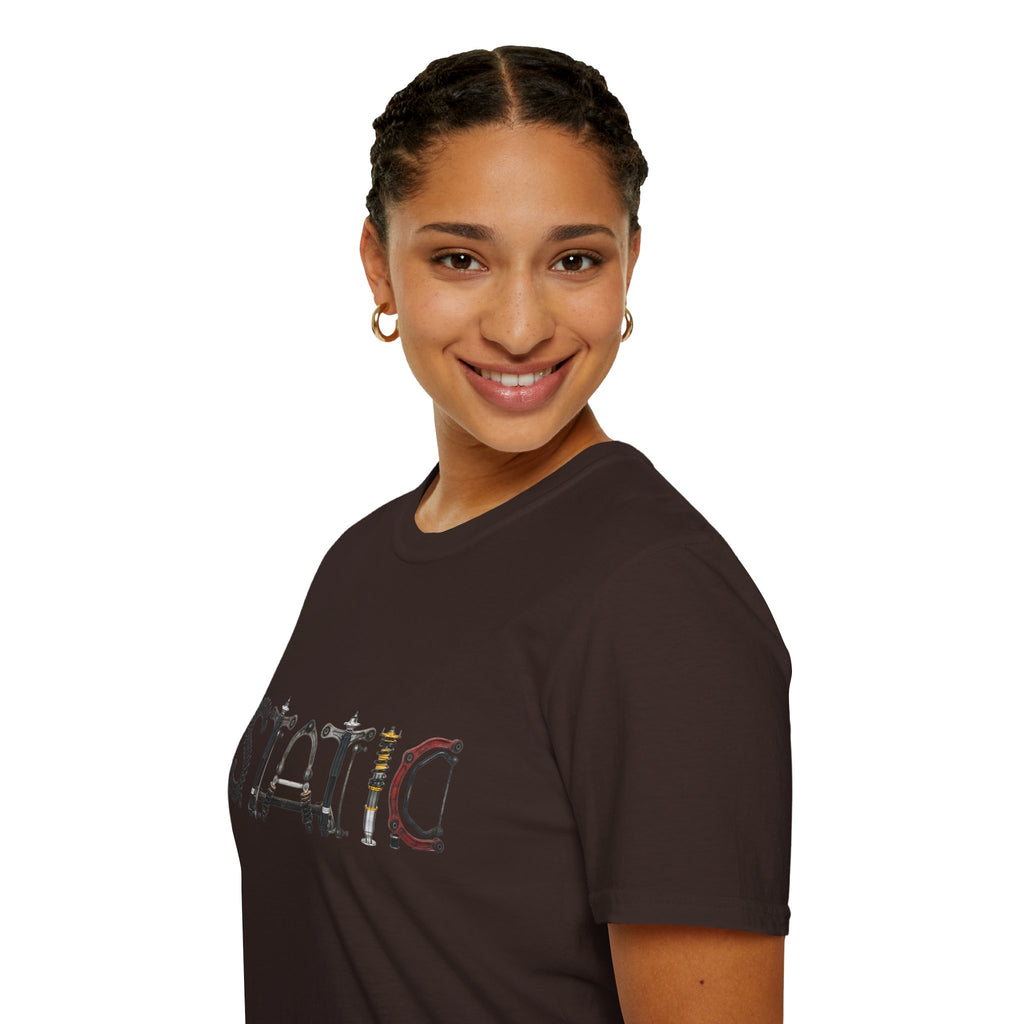 Static Graphic T-Shirt — Industrial Parts Lettering Tee