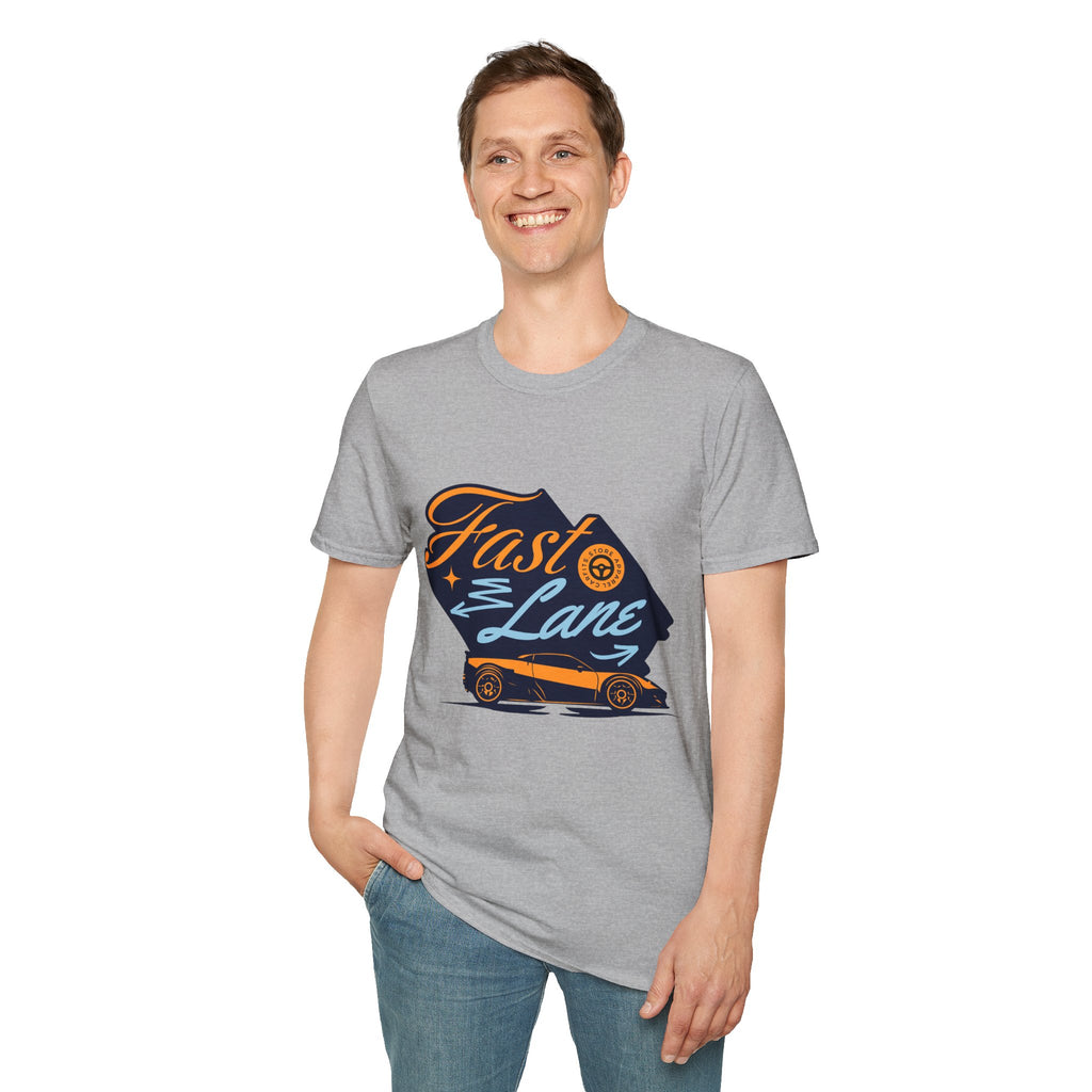 Fast Lane T-Shirt — Retro Racing Car Graphic Tee