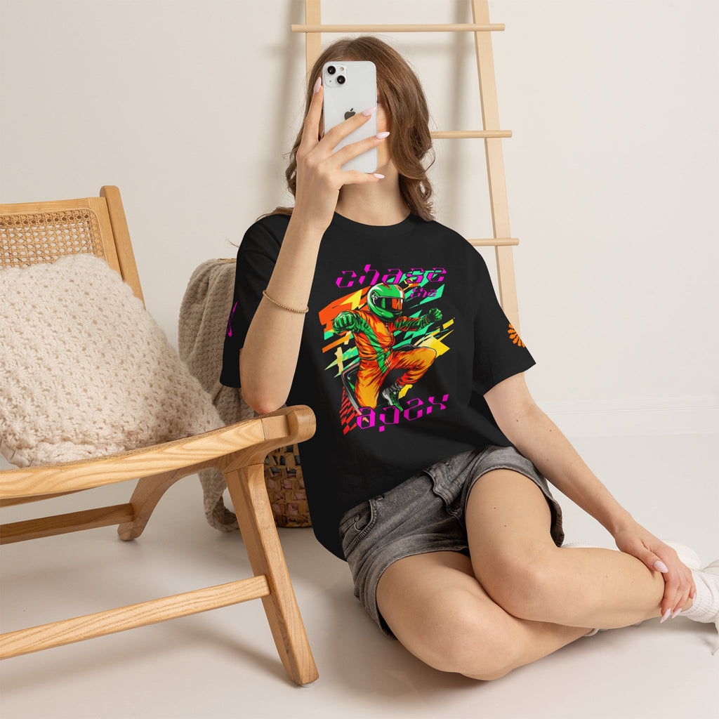 Racing Driver Graphic Tee — "Chase the Apex" Motorsport T‑Shirt