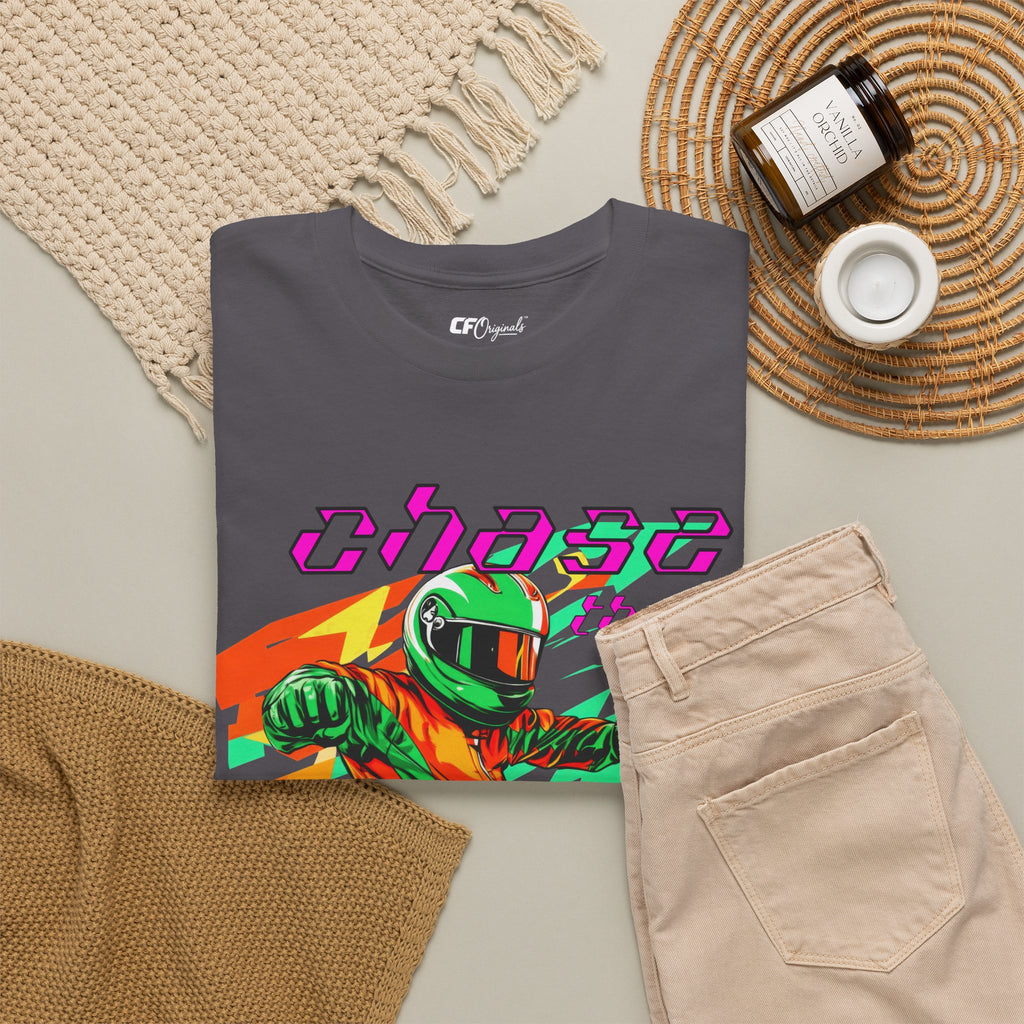 Racing Driver Graphic Tee — "Chase the Apex" Motorsport T‑Shirt