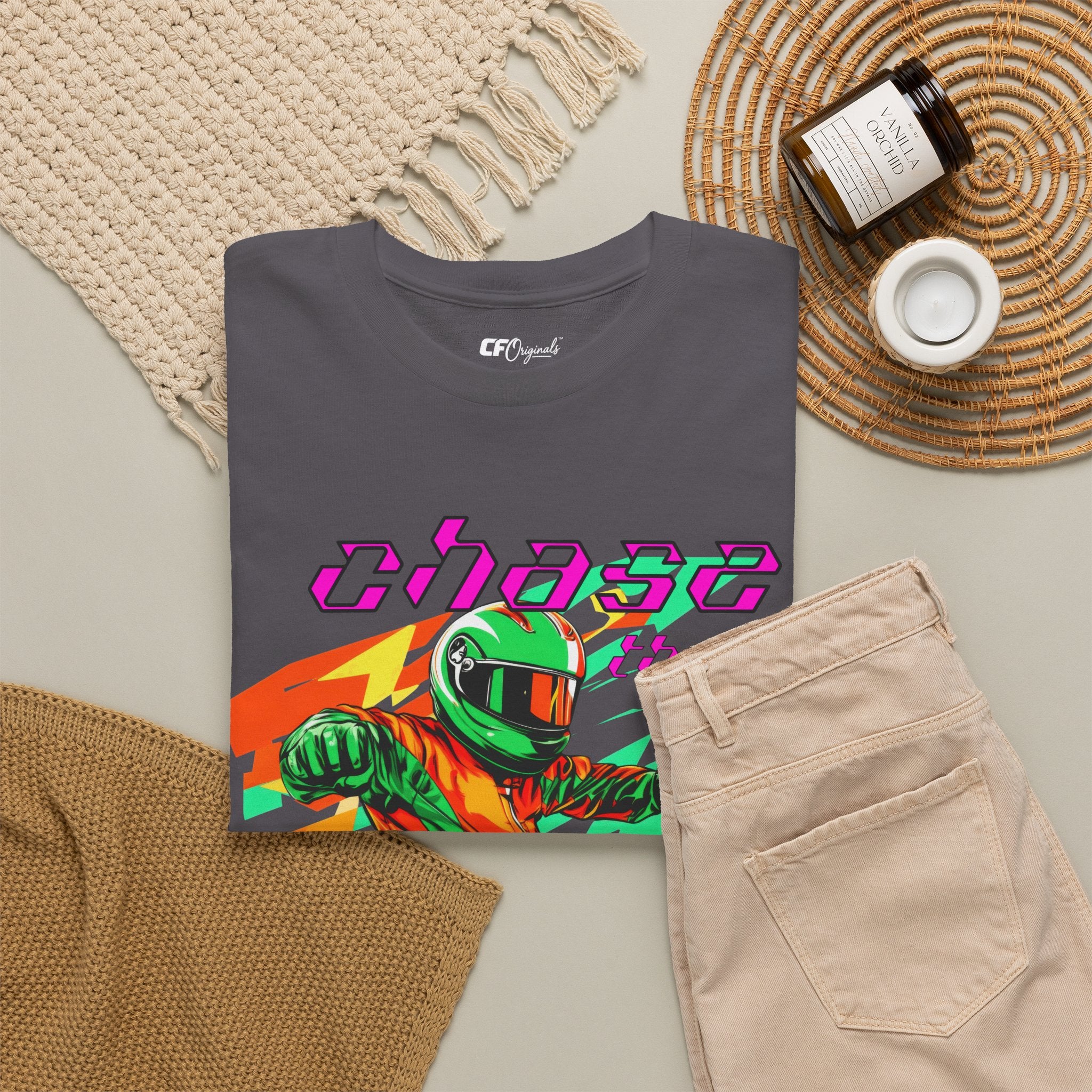 Racing Driver Graphic Tee — "Chase the Apex" Motorsport T‑Shirt